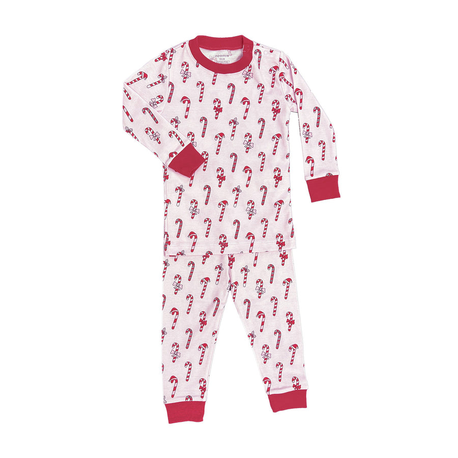 Two Piece PJ Pink Candy Canes