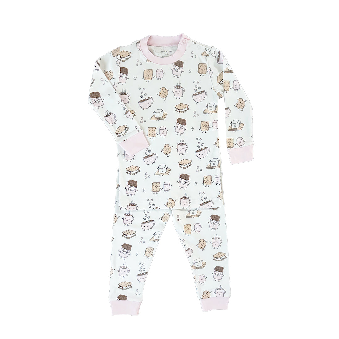 Two Piece PJ Smores Pink