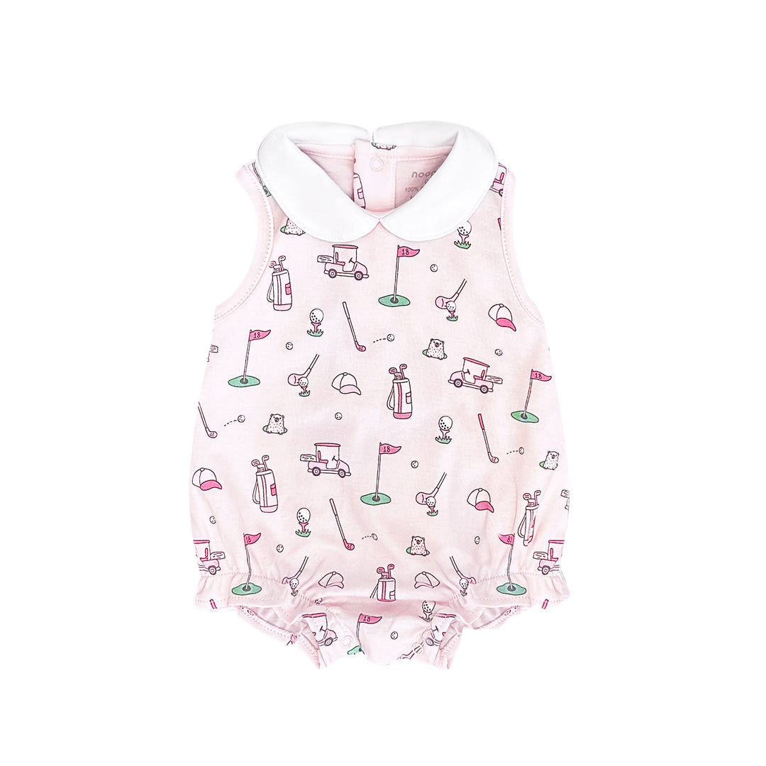 Bubble Romper Pink Golf - Baby Noomie
