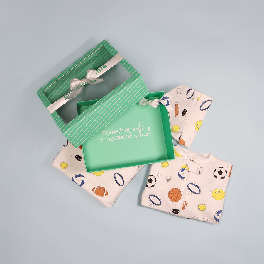 Gift Set Footie + Blanket + Hat Sports