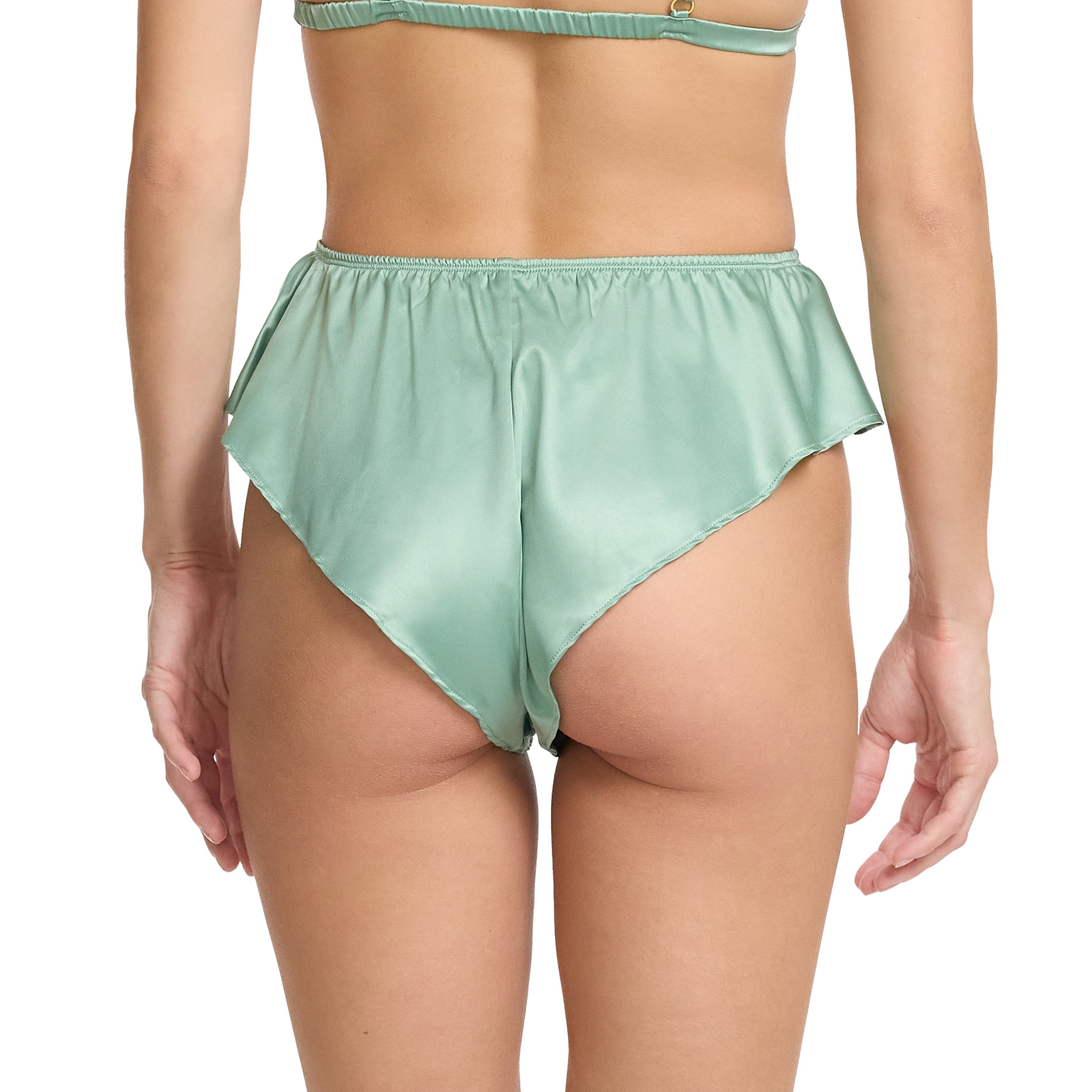 SATIN SLEEP FLUTTER TANGA