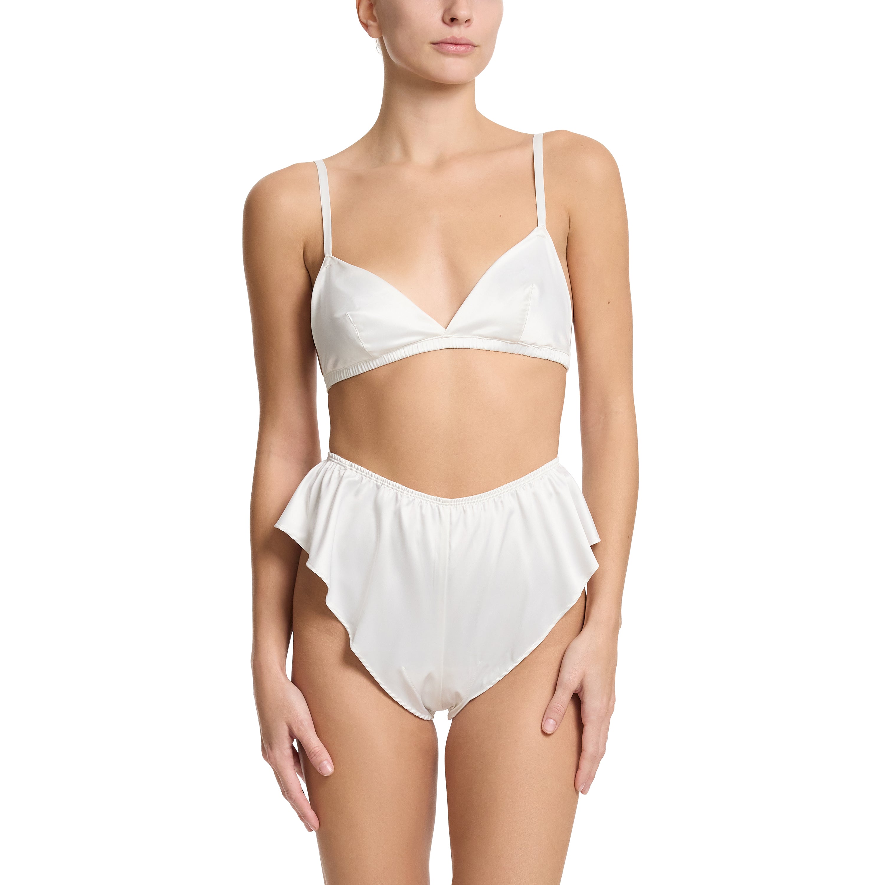 SATIN SLEEP FLUTTER TANGA