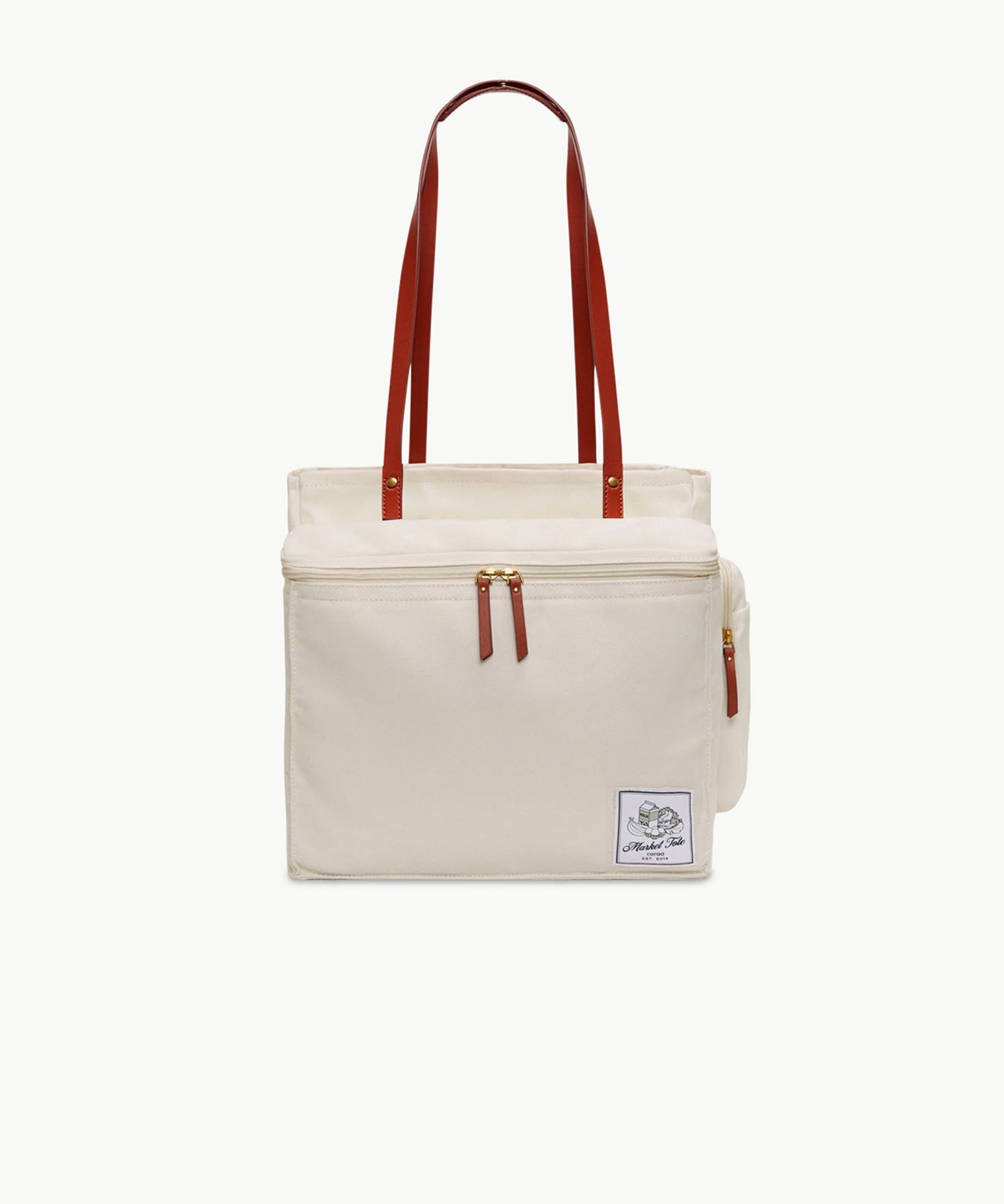 MARKET TOTE - RPET Canvas in Ivory