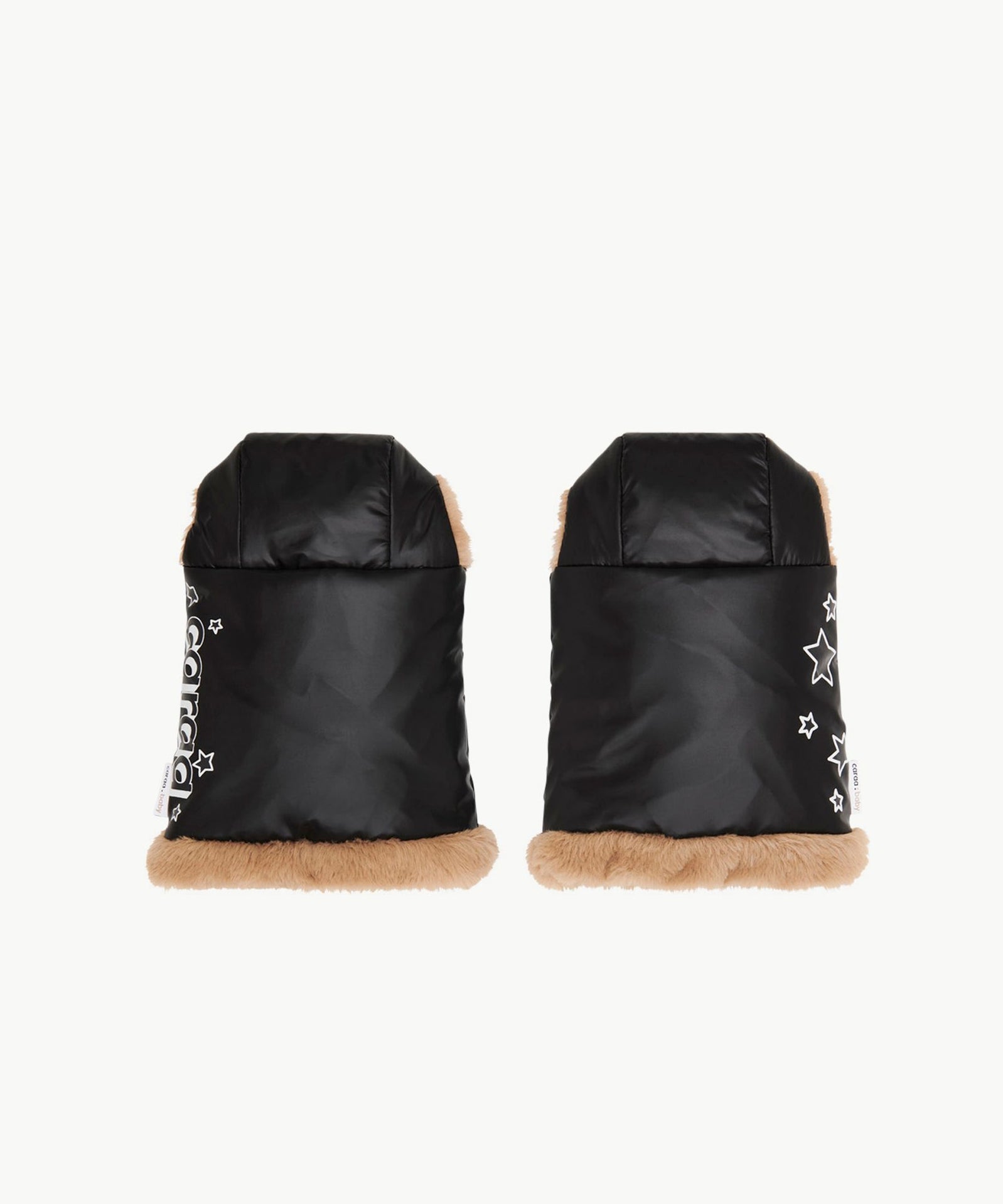 Winter Stroller Gloves - Nylon In Black Printed