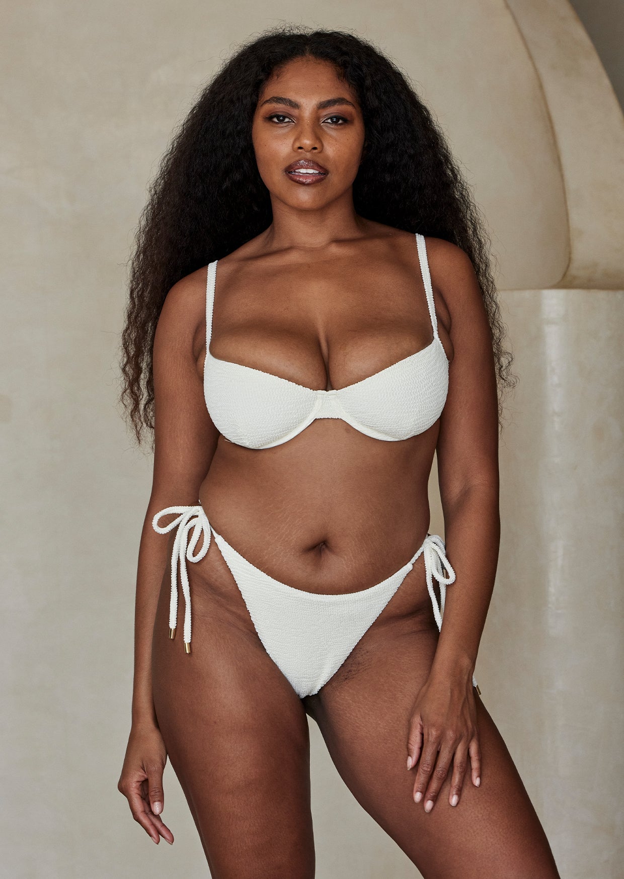 Capri Top - Ivory Crinkle