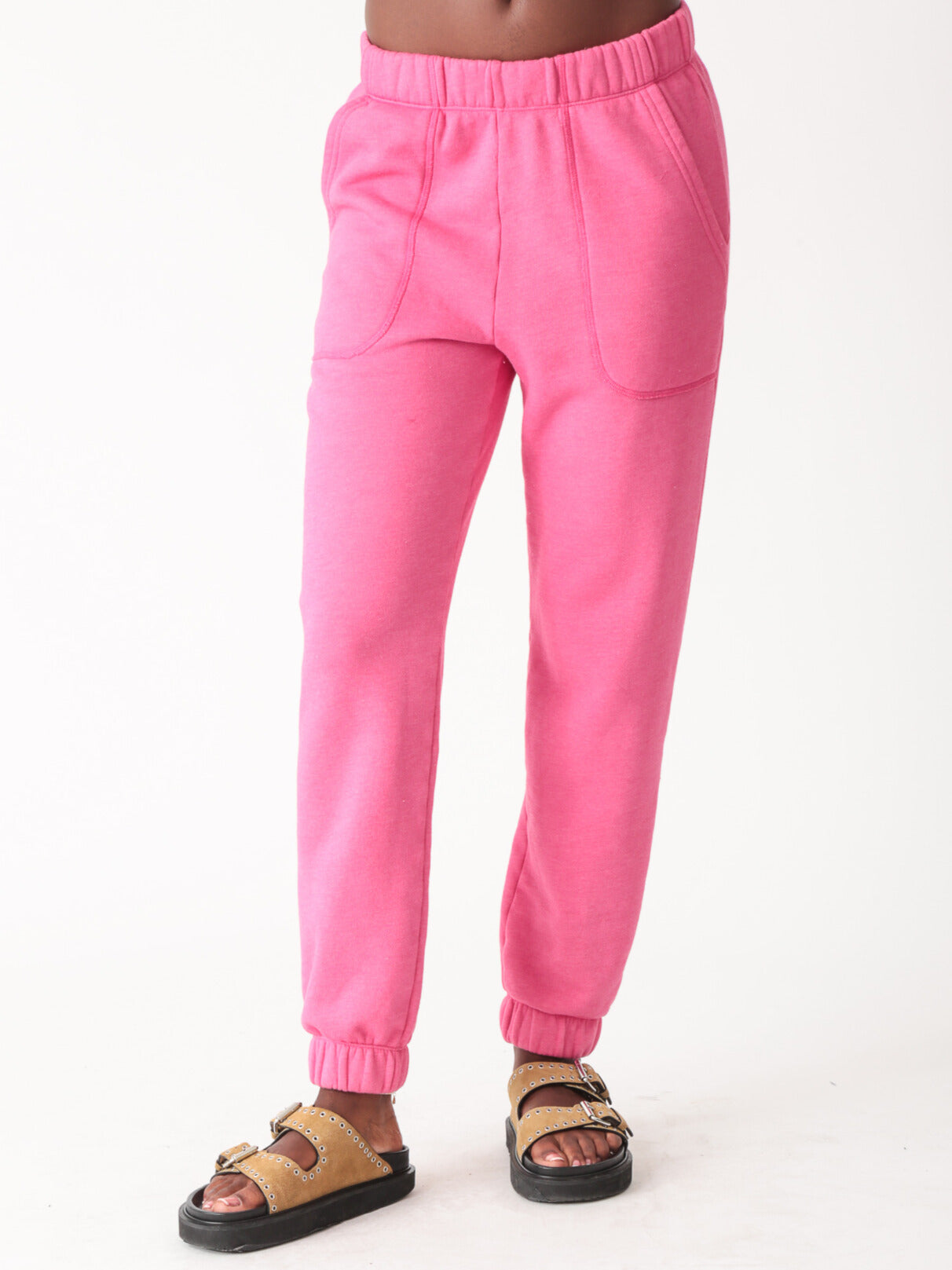 Hayden Sherpa Sweatpant - Magenta
