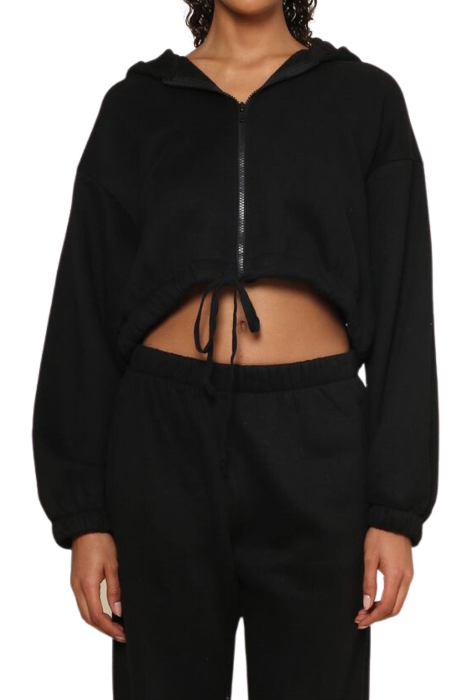 Cozy Nights Cropped Zip Up | Jac Parker