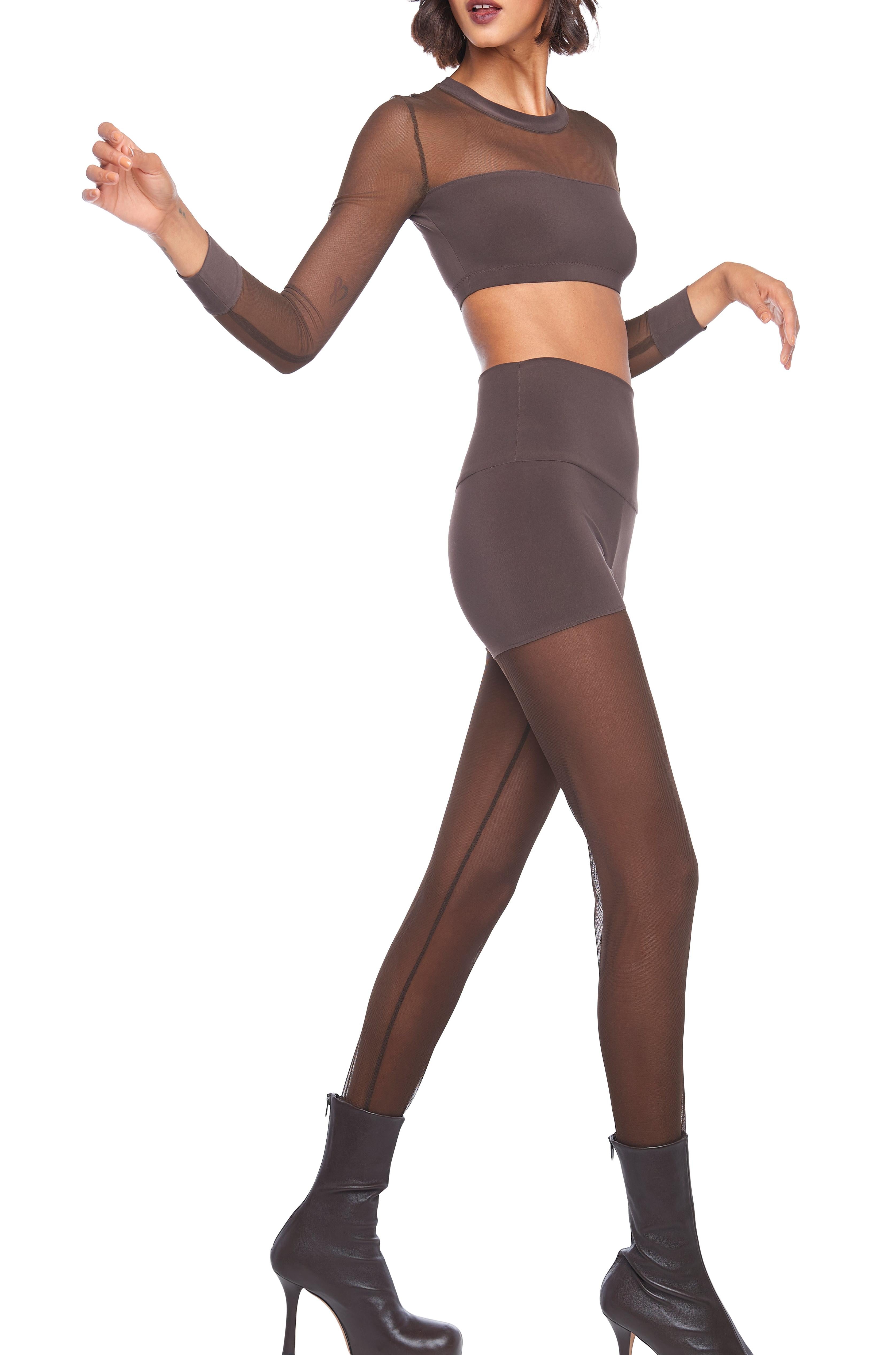 LEGGING W/ MESH BOTTOM FOOTSIE