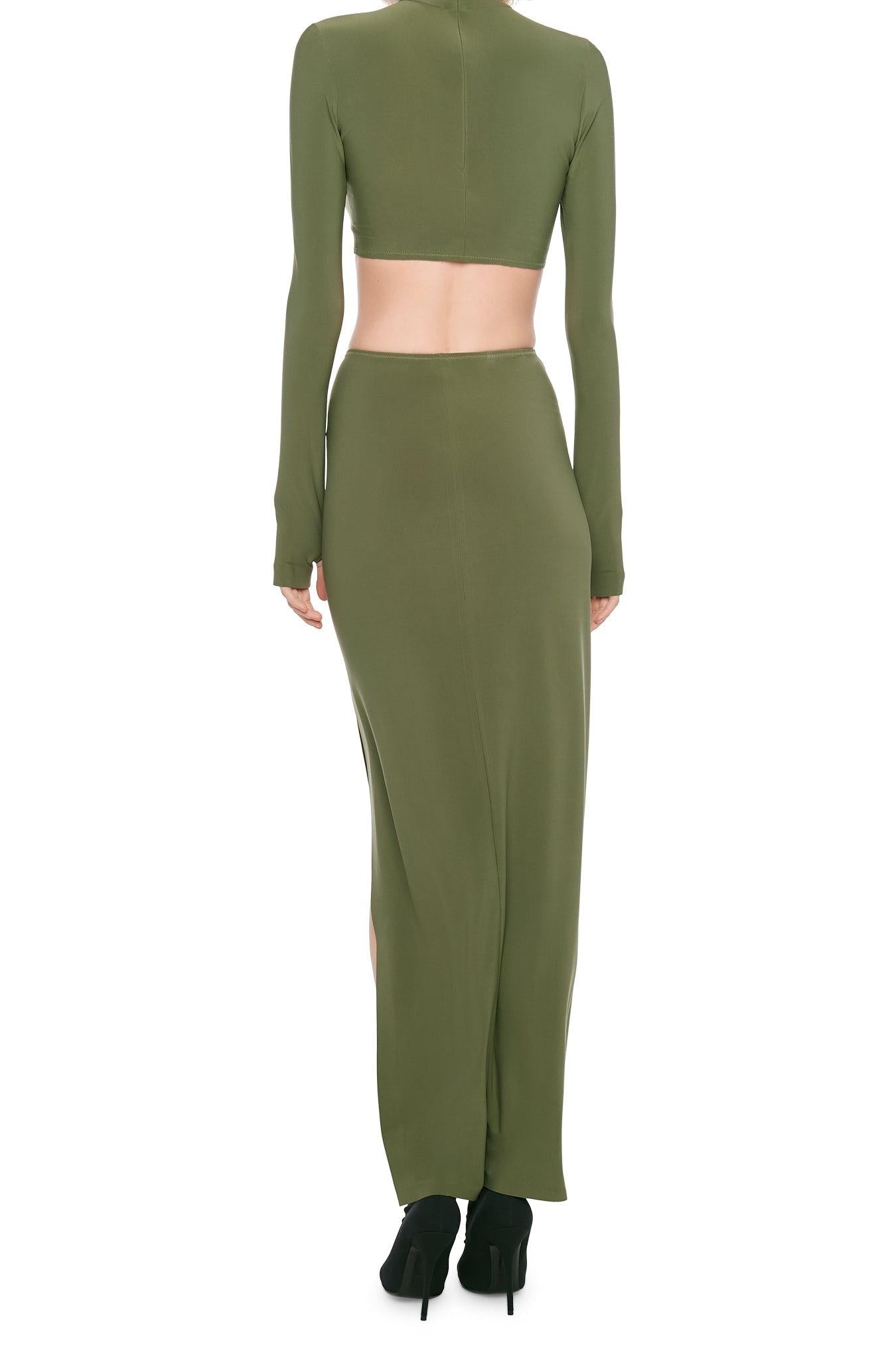 SIDE SLIT LONG SKIRT