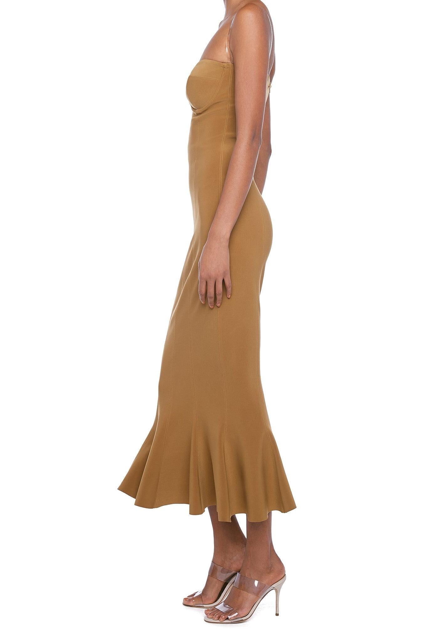 CORSET DRESS TO MIDCALF
