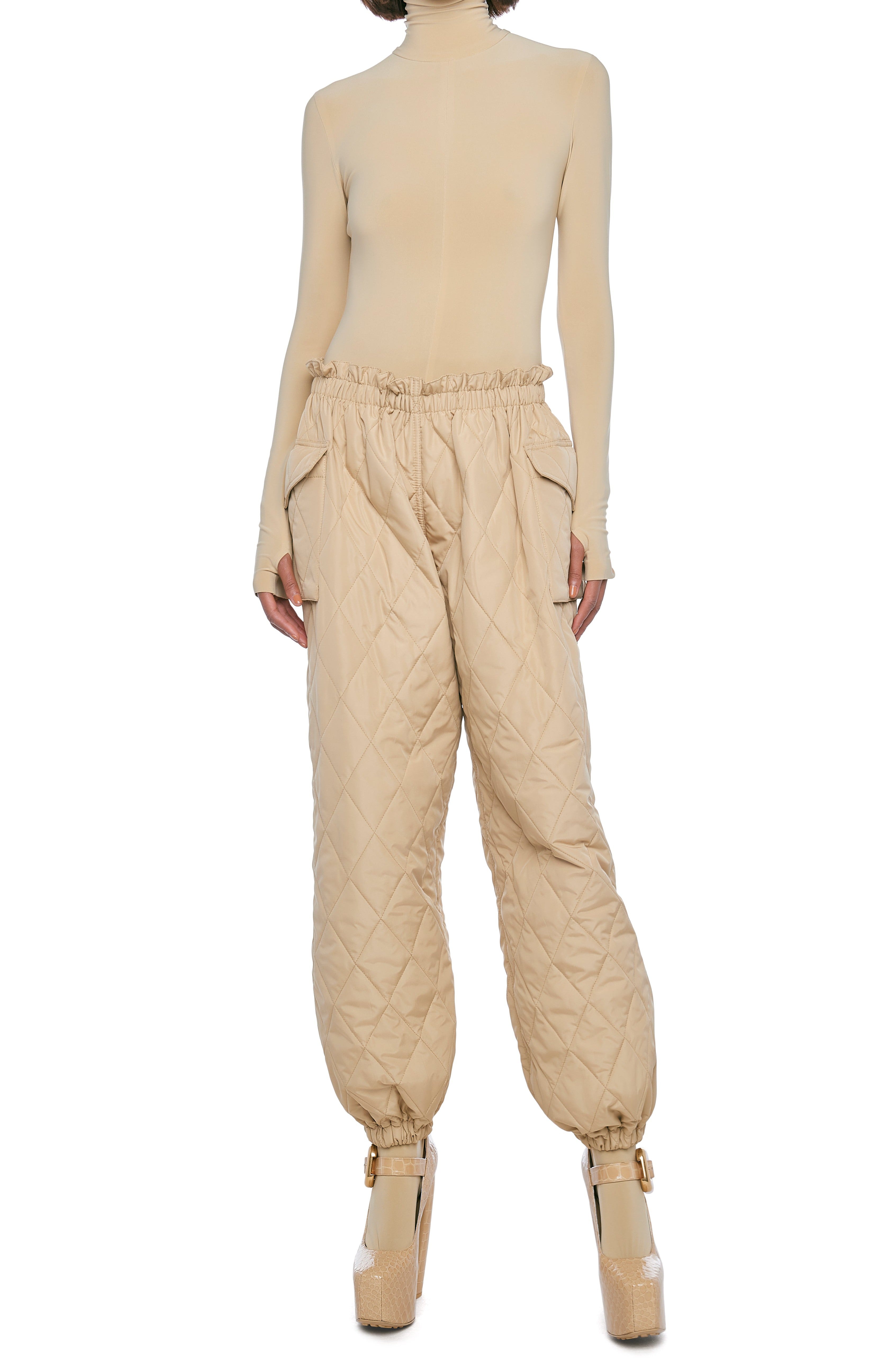 QUILTED OVERSIZED CARGO PANT