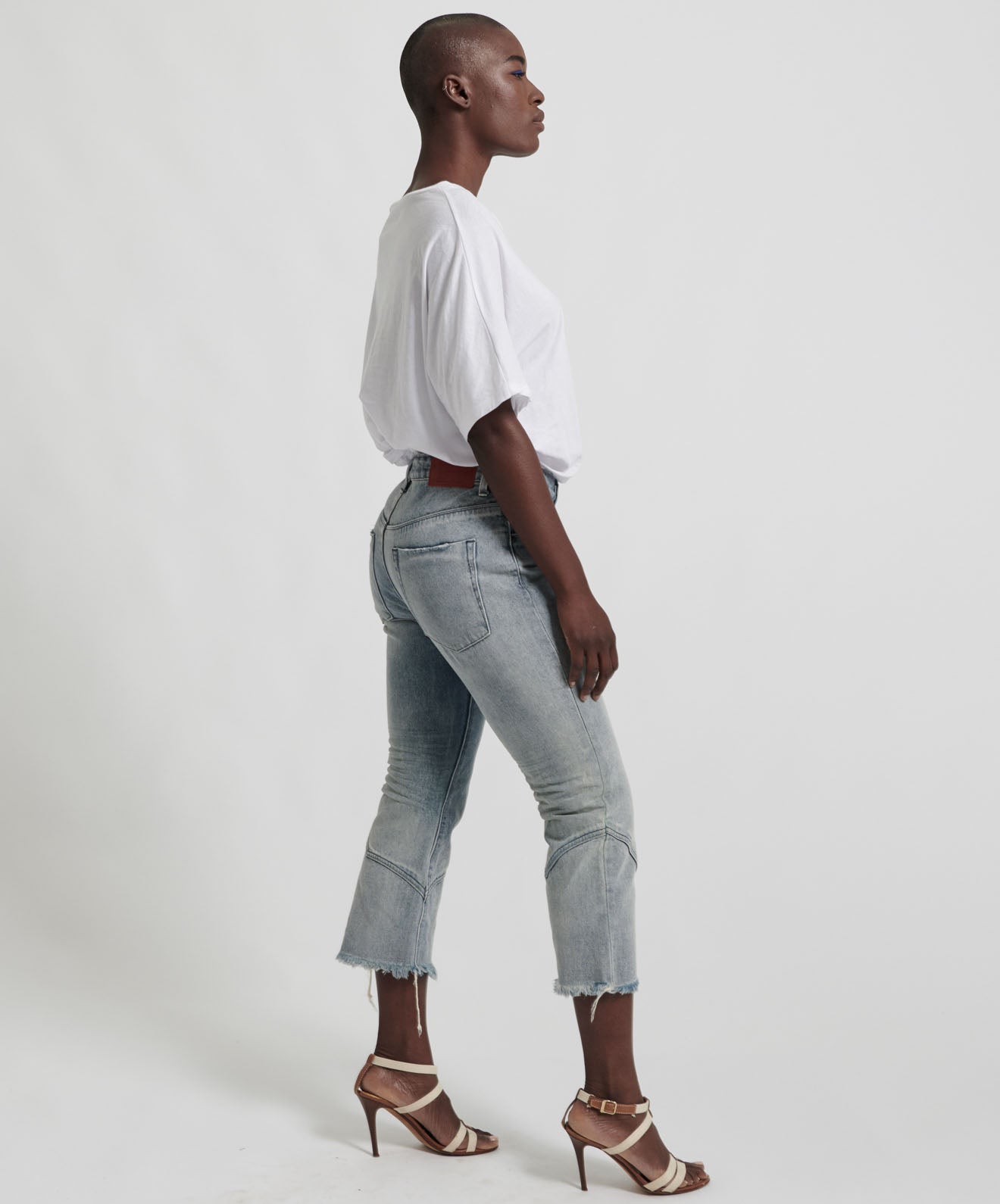 Kicks Low Waist Kick Flared Denim Jeans - Blue Storm