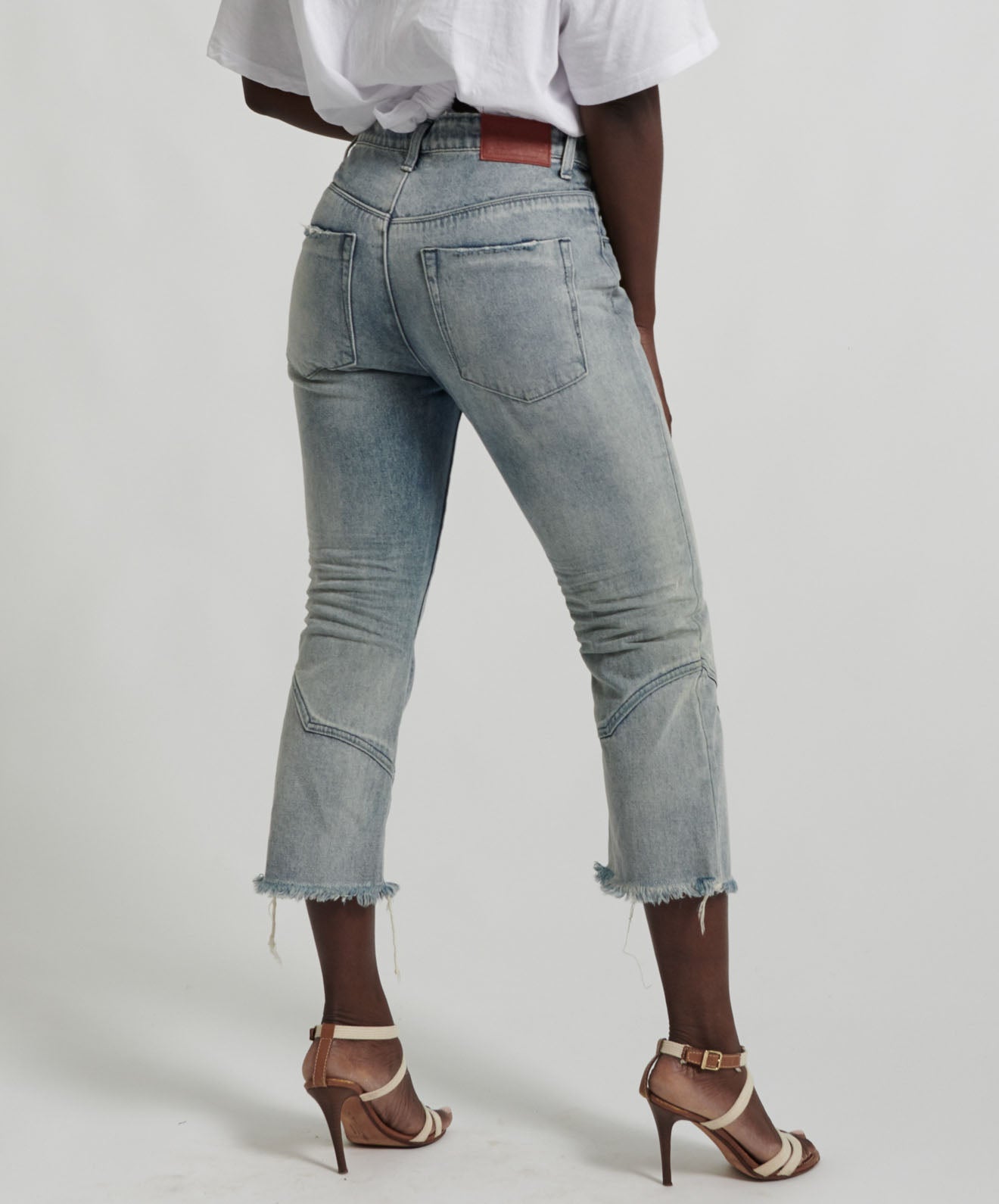 Kicks Low Waist Kick Flared Denim Jeans - Blue Storm