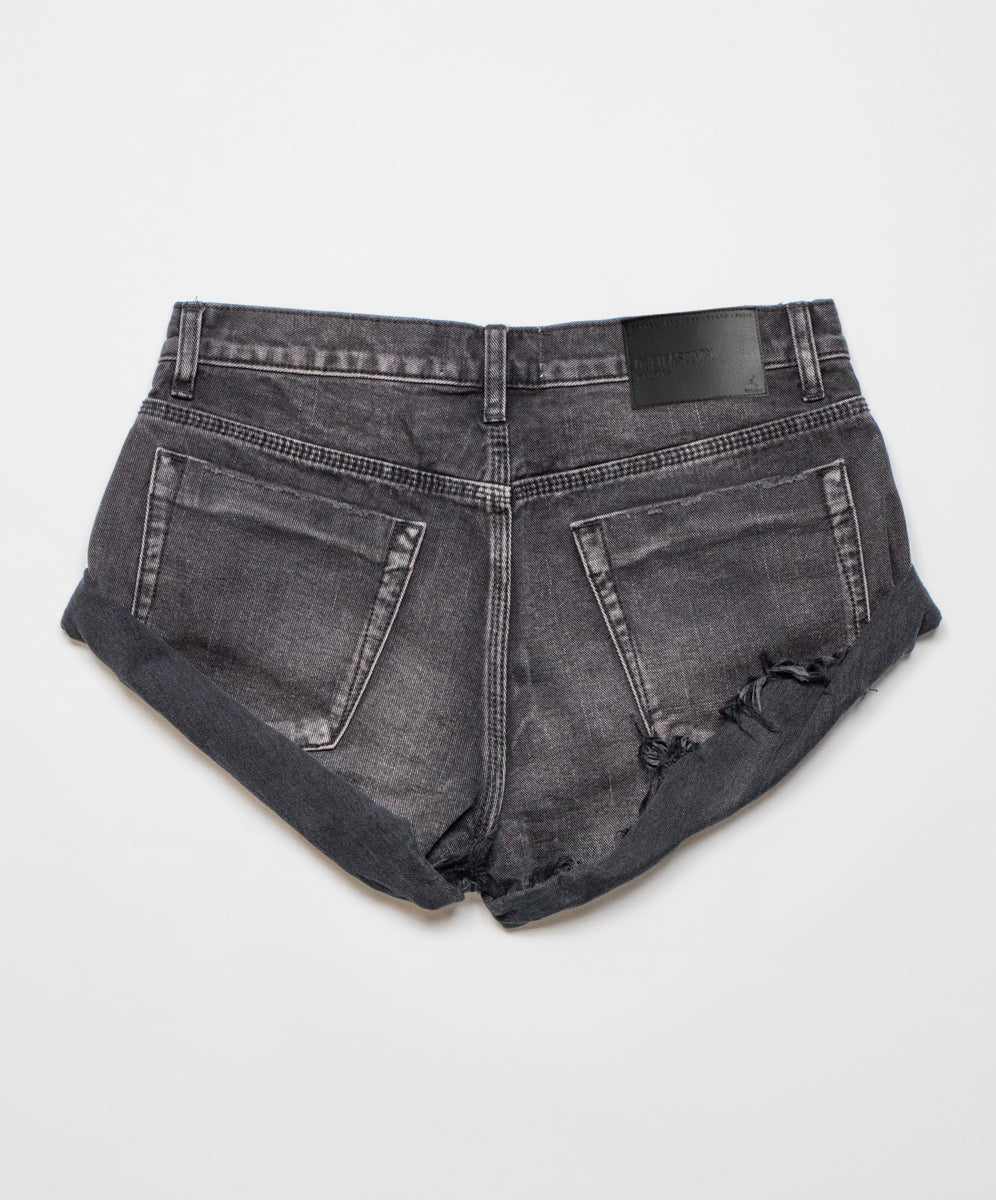 Bandits Low Waist Denim Shorts - Archived Double Bass Black