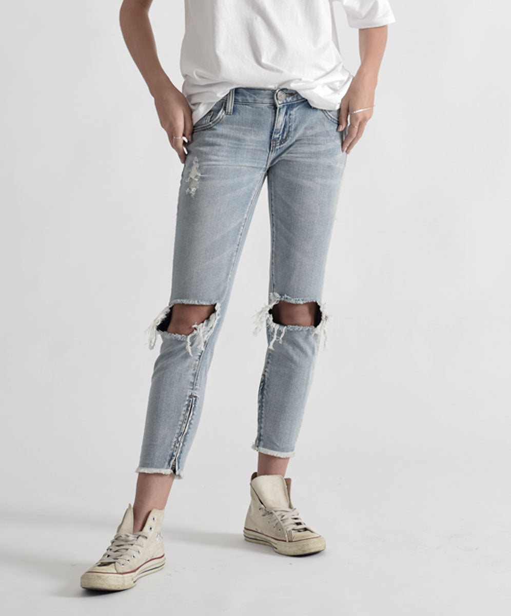 Freebirds Low Waist Rigid Skinny Denim Jeans - Hendrixe