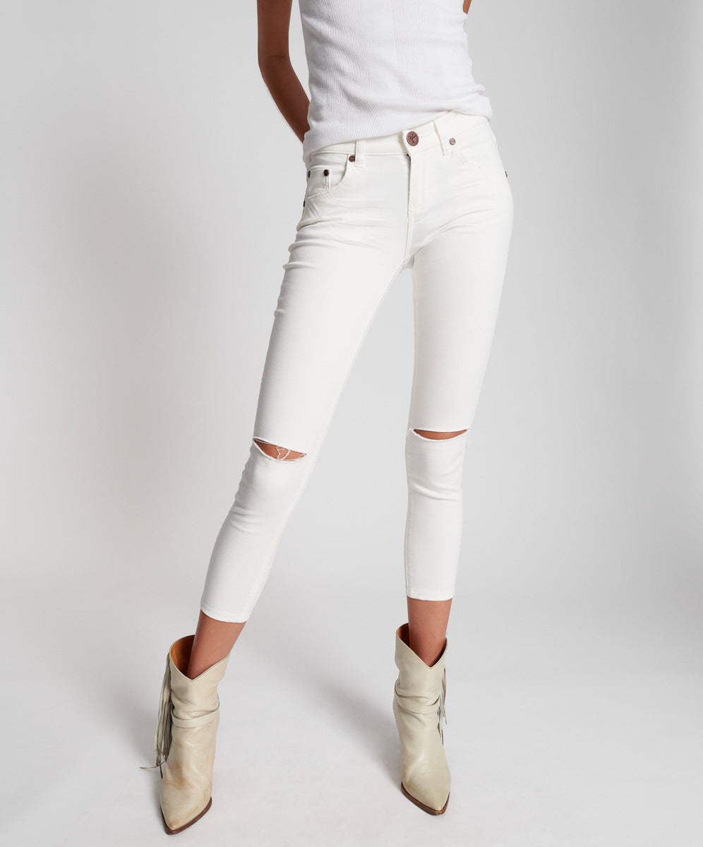 Freebirds Ii Low Waist Stretch Skinny Denim Jeans - True White