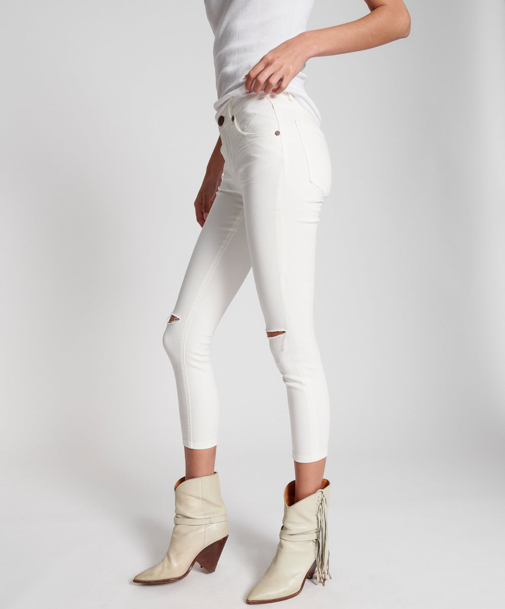 Freebirds Ii Low Waist Stretch Skinny Denim Jeans - True White