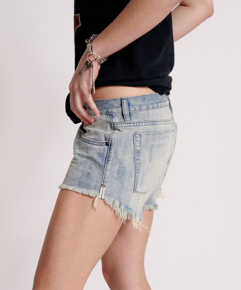 Bonitas Low Waist Denim Shorts - Diamonde