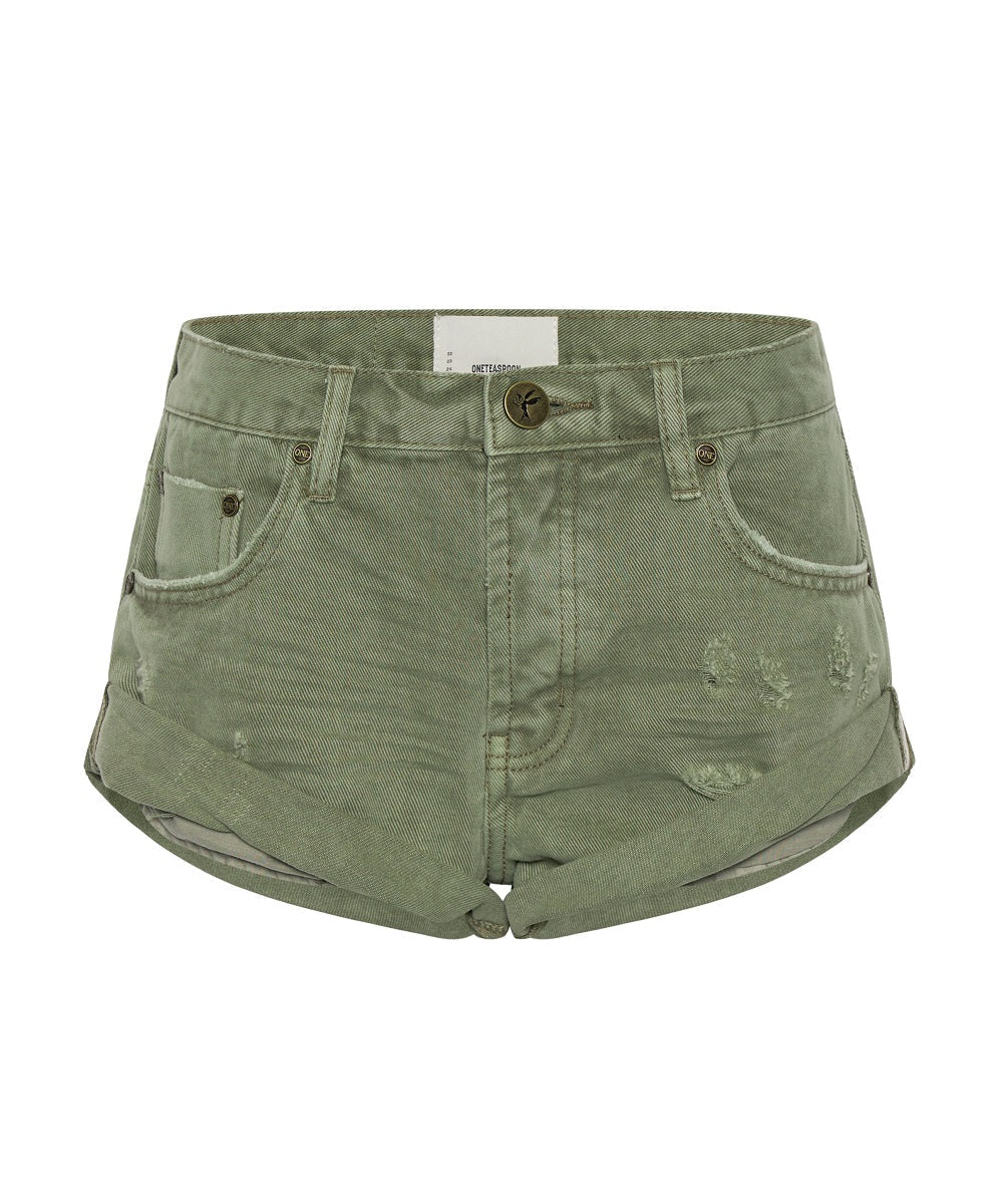 Bandits Low Waist Denim Shorts - Archived Super Khaki