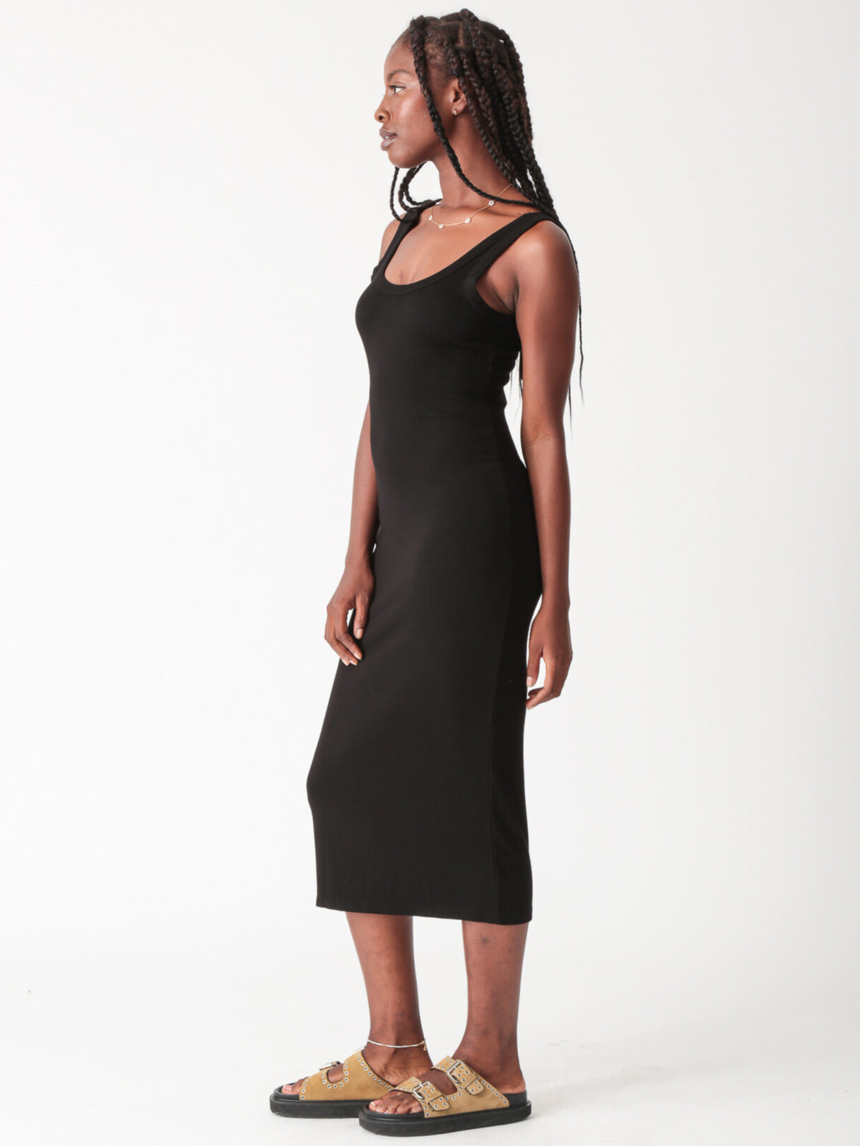 Charlie Rib Dress - Onyx