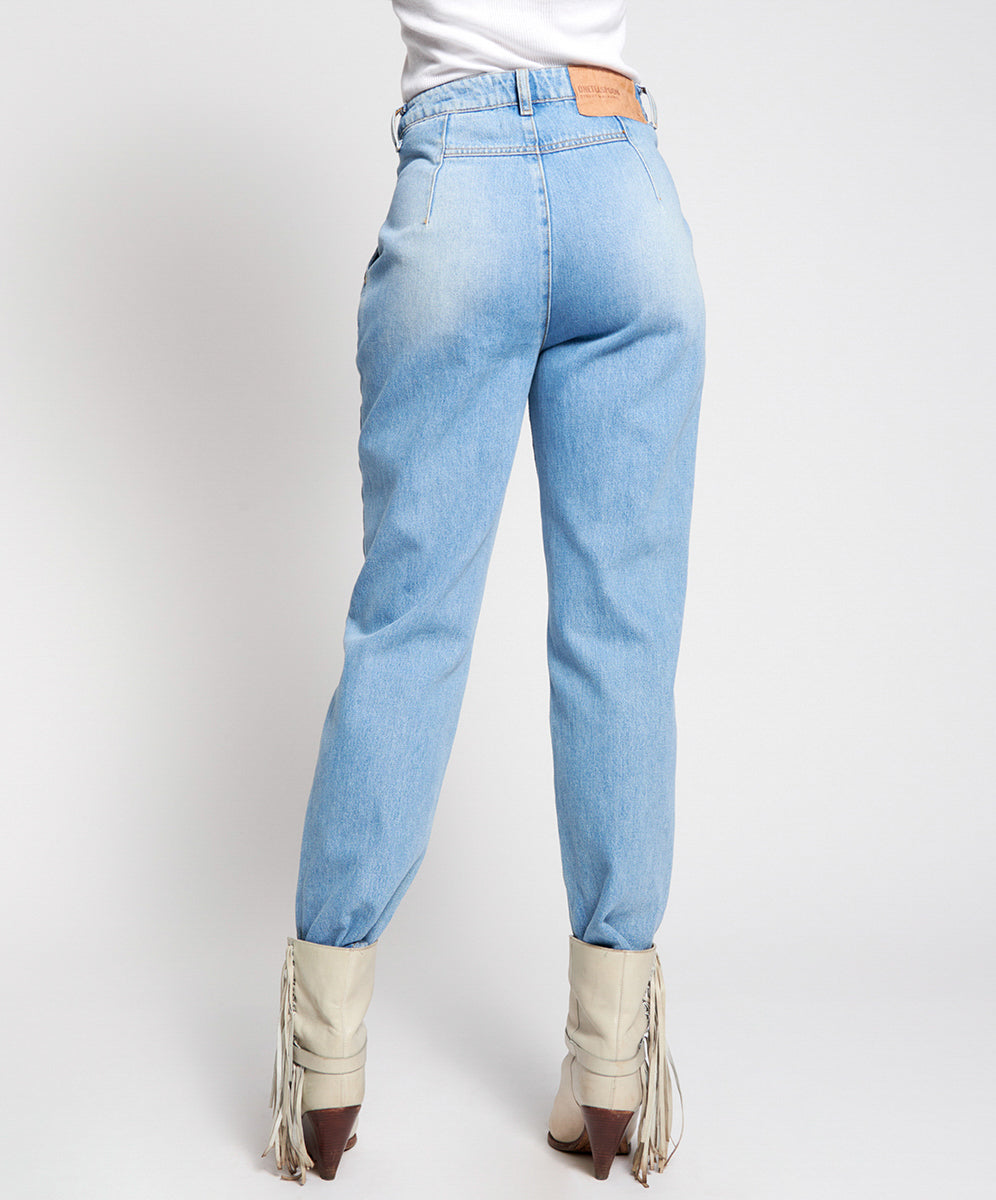 Streetwalkers High Waist 80S Fit Denim Jeans - Pacifica