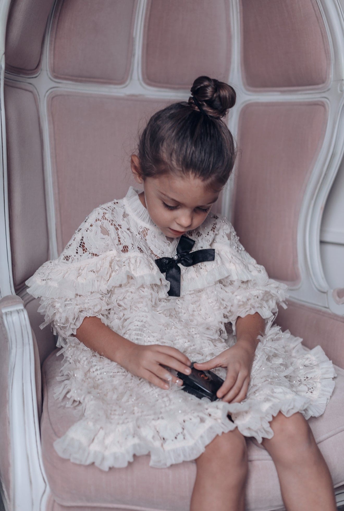 Ivanna Ivory Dress - Petite Maison Kids
