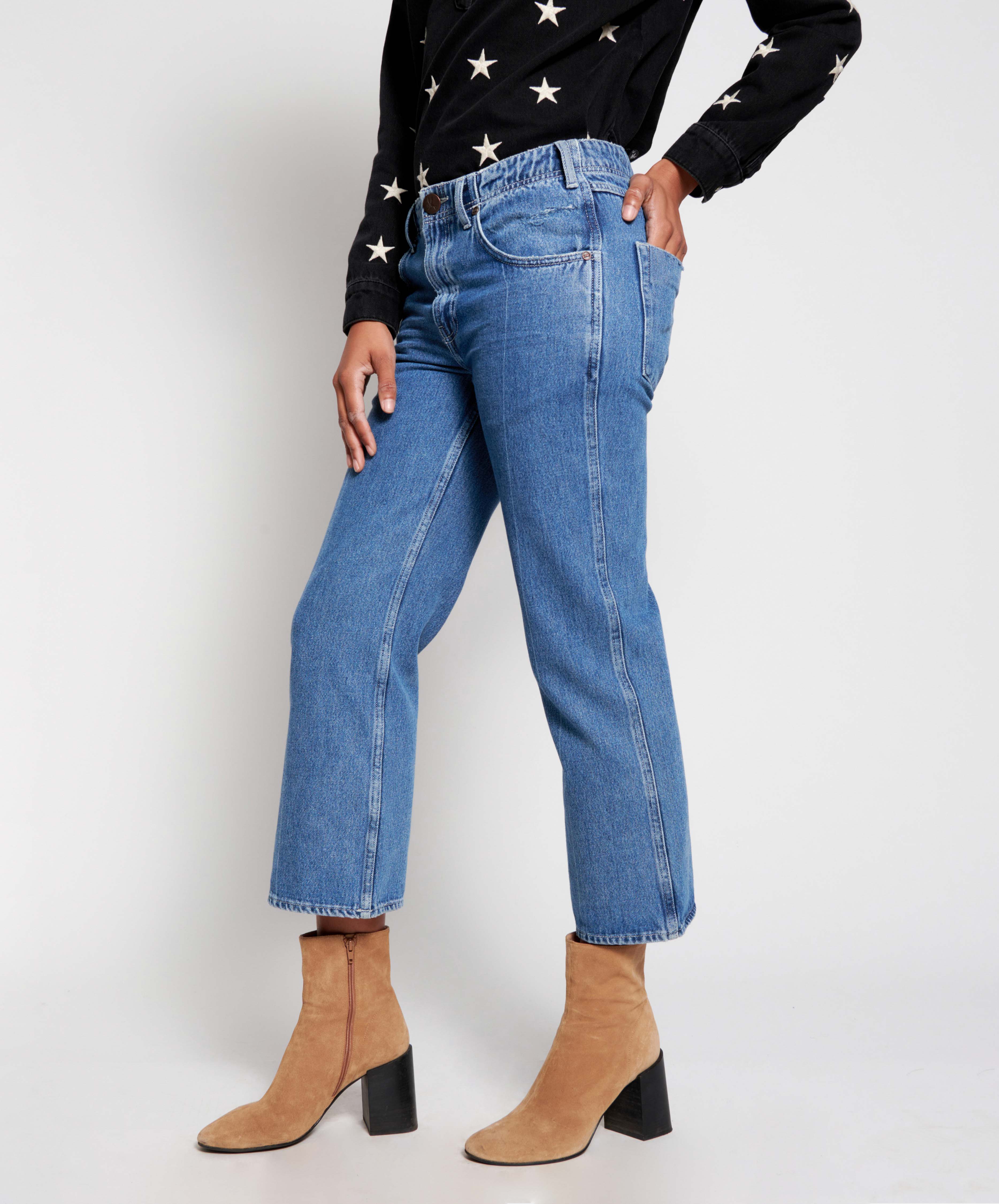 Nomad Mid Waist Jeans - Pacifica