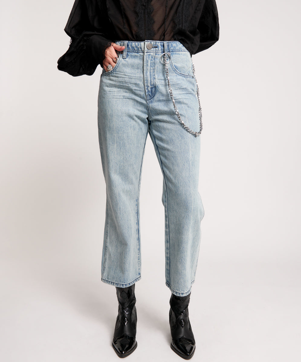 Nomad Mid Waist Vintage Fit Denim Jeans - Salty Dog