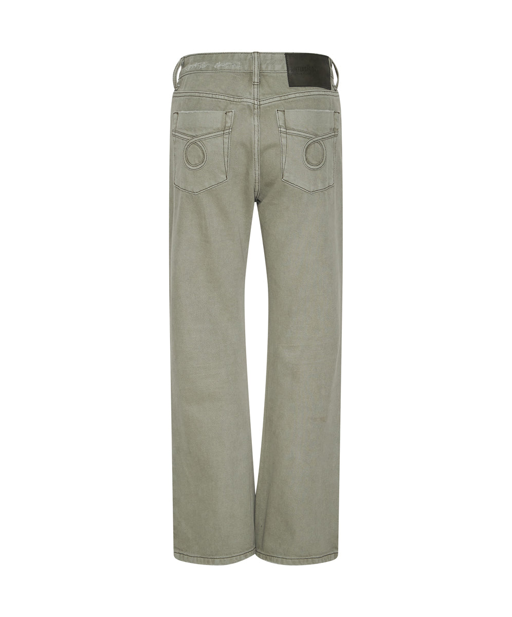 Charlie High Waist Flared Denim Jeans - Super Khaki