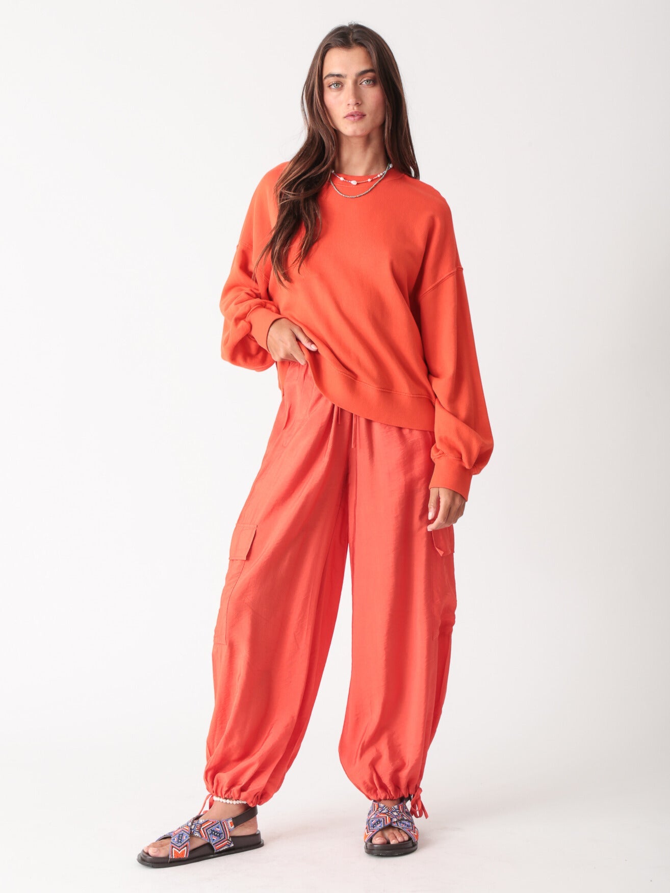 Balloon Sweatshirt - Tango