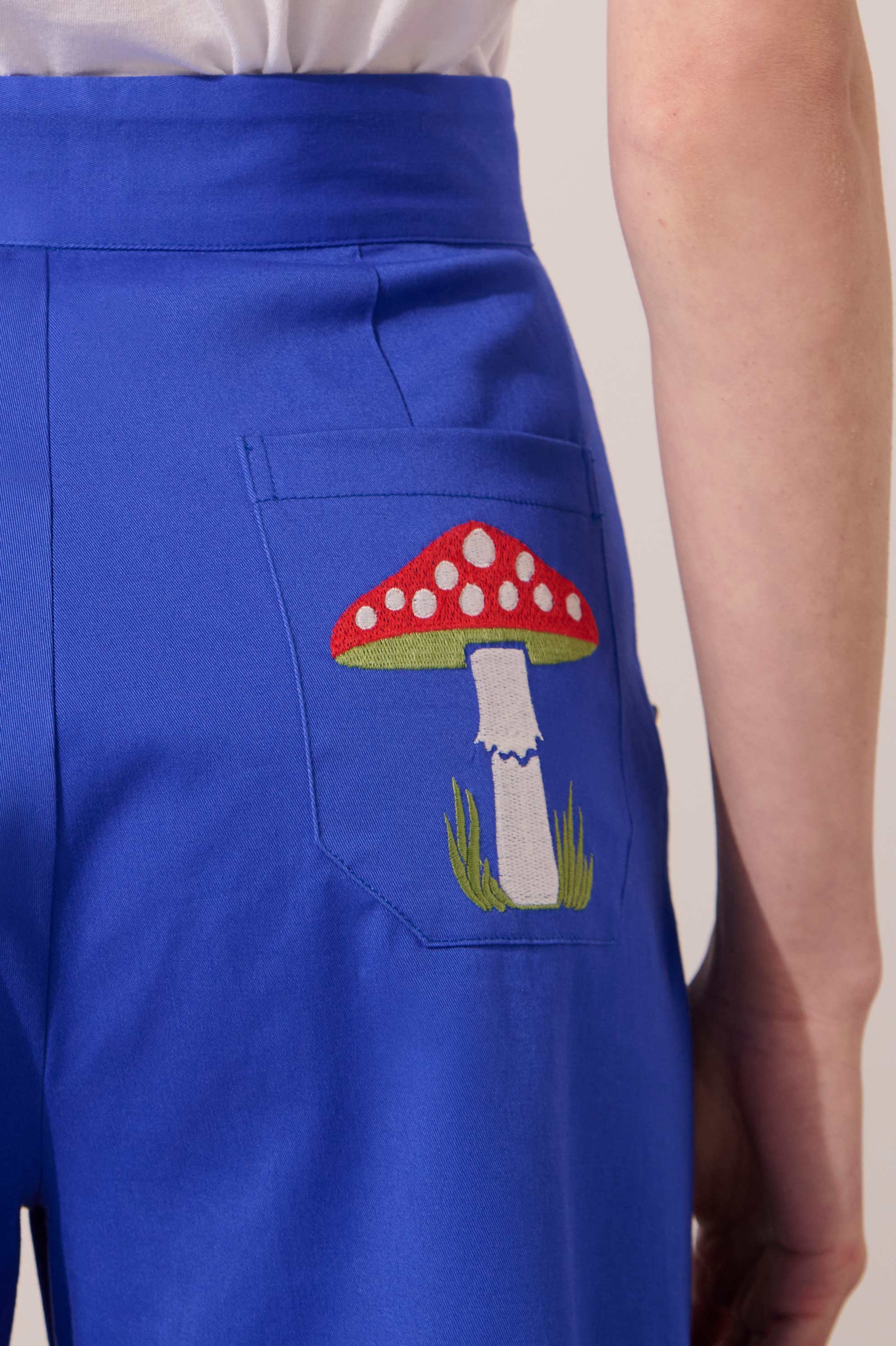 Image of product named venus blue nautical trousers by Paolita London
