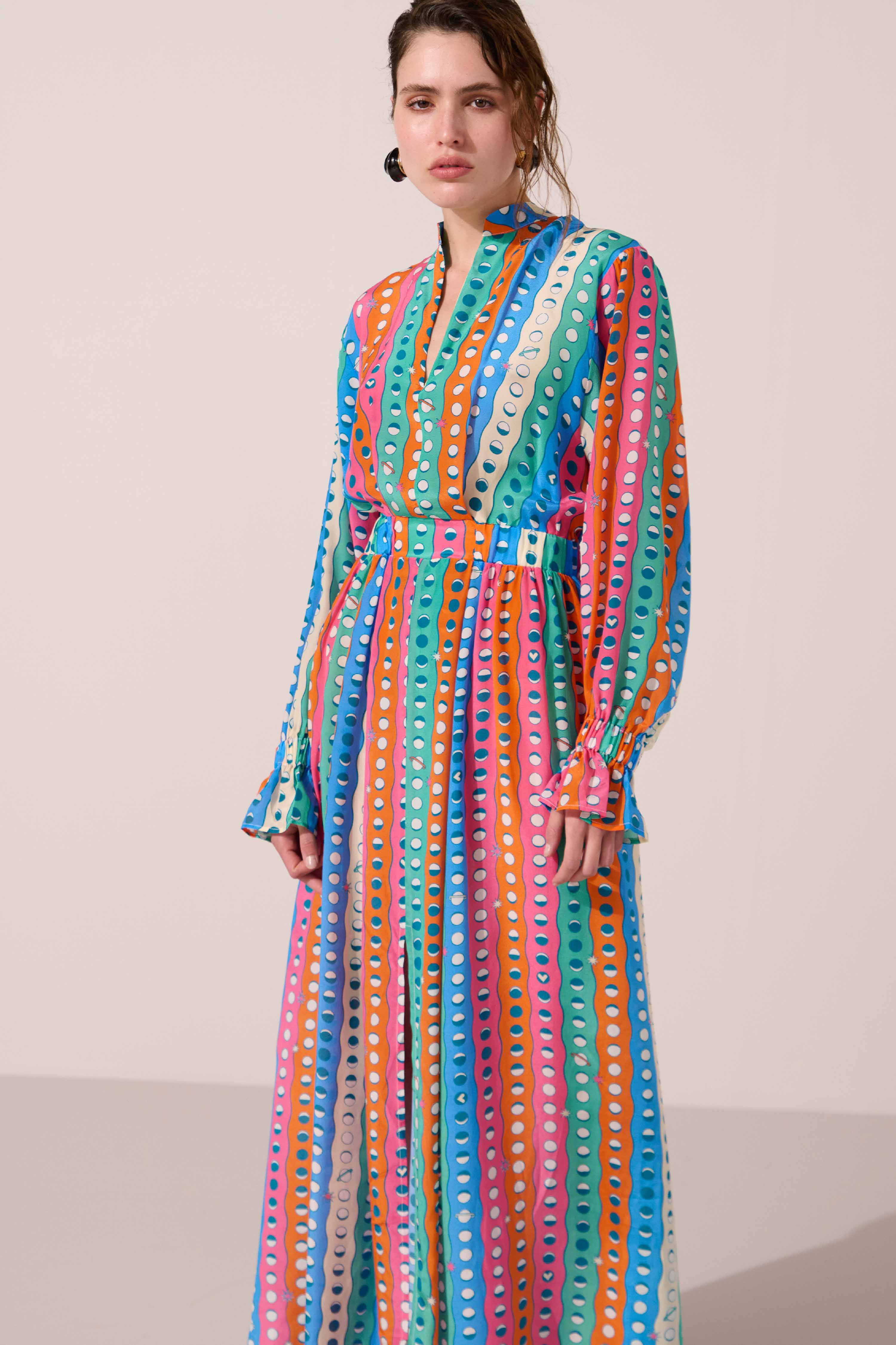 Image of product named moonshine silk mary jane dress by Paolita London