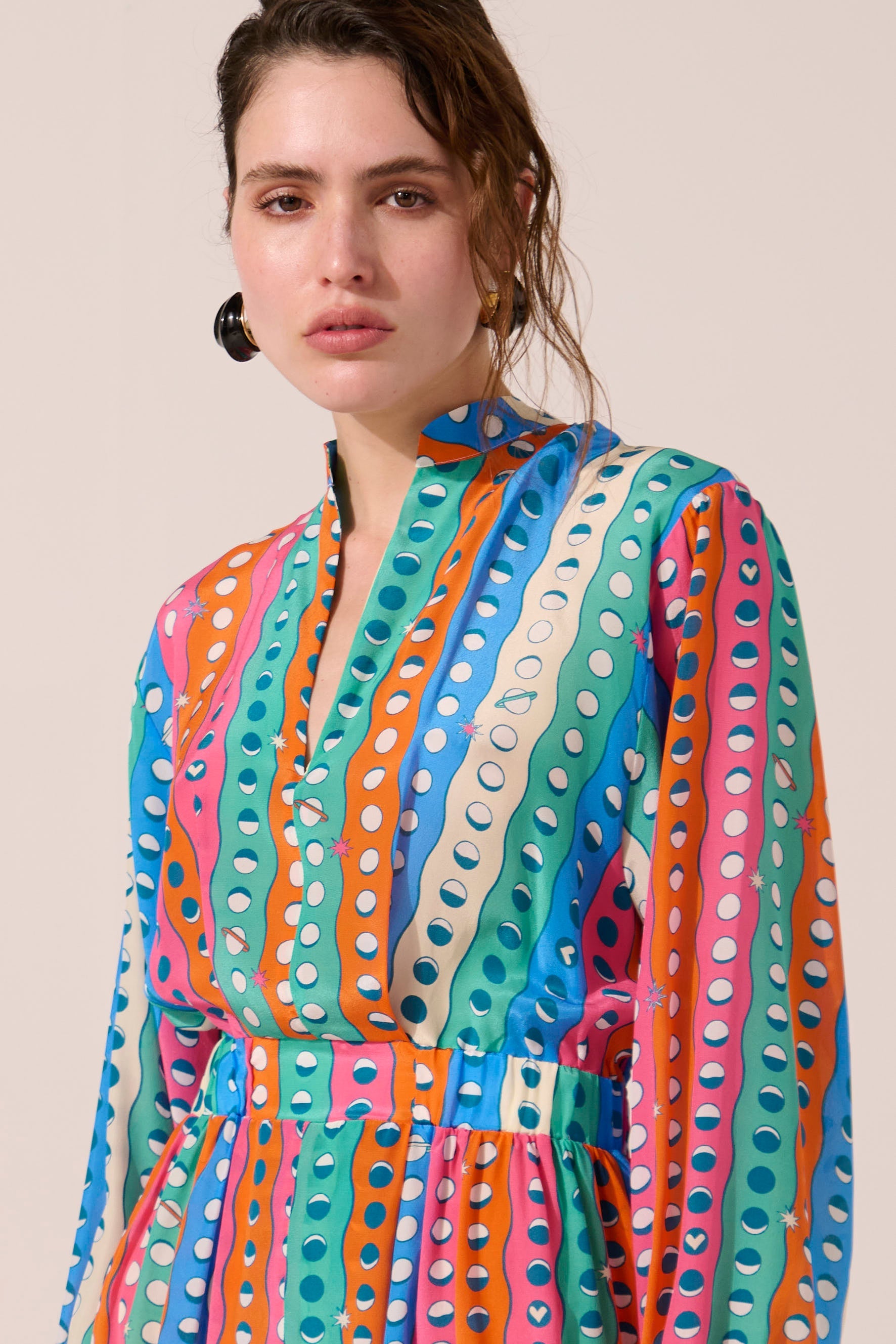 Image of product named moonshine silk mary jane dress by Paolita London
