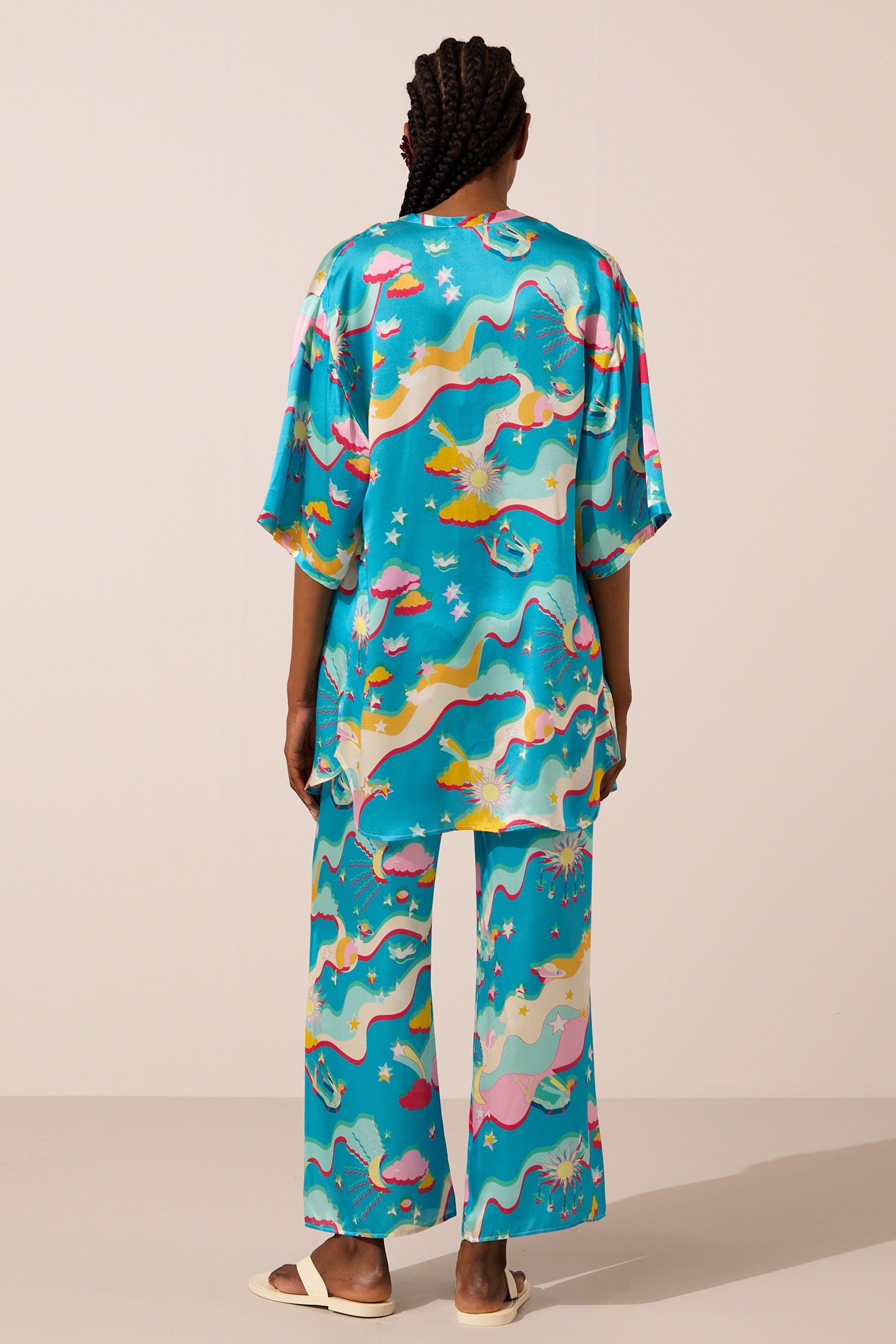 Image of product named astroelevator pigalle silk trousers by Paolita London