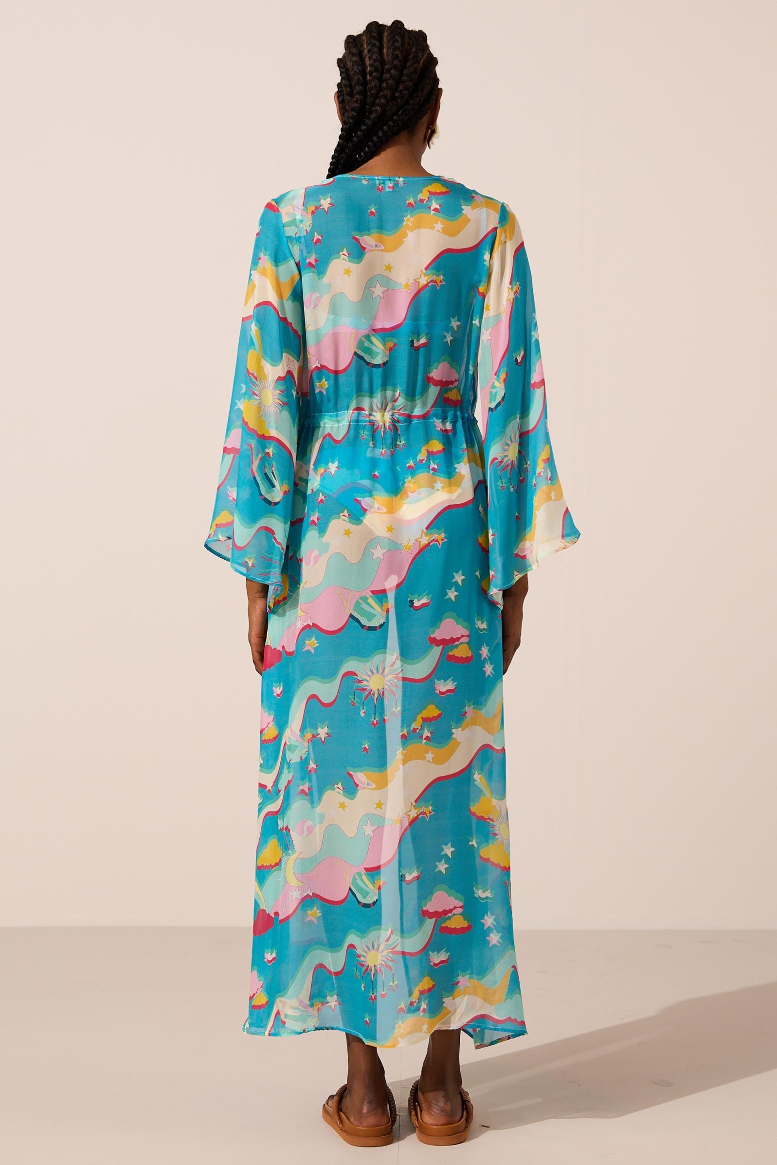 Image of product named astroelevator silk marisa kimono by Paolita London