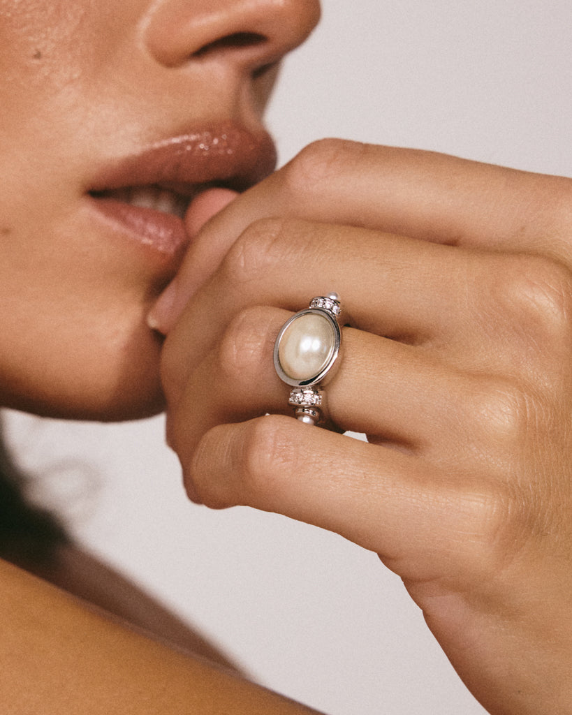 The Pearl Statement Ring