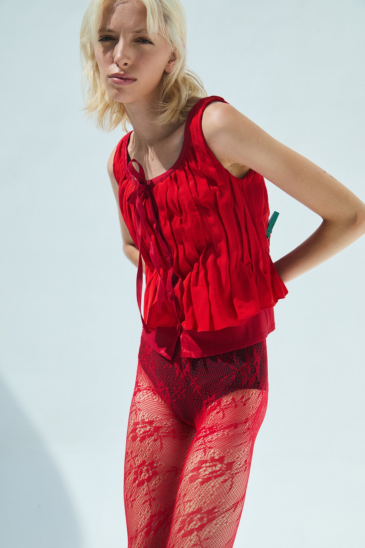 Bluma Draped Chiffon Top