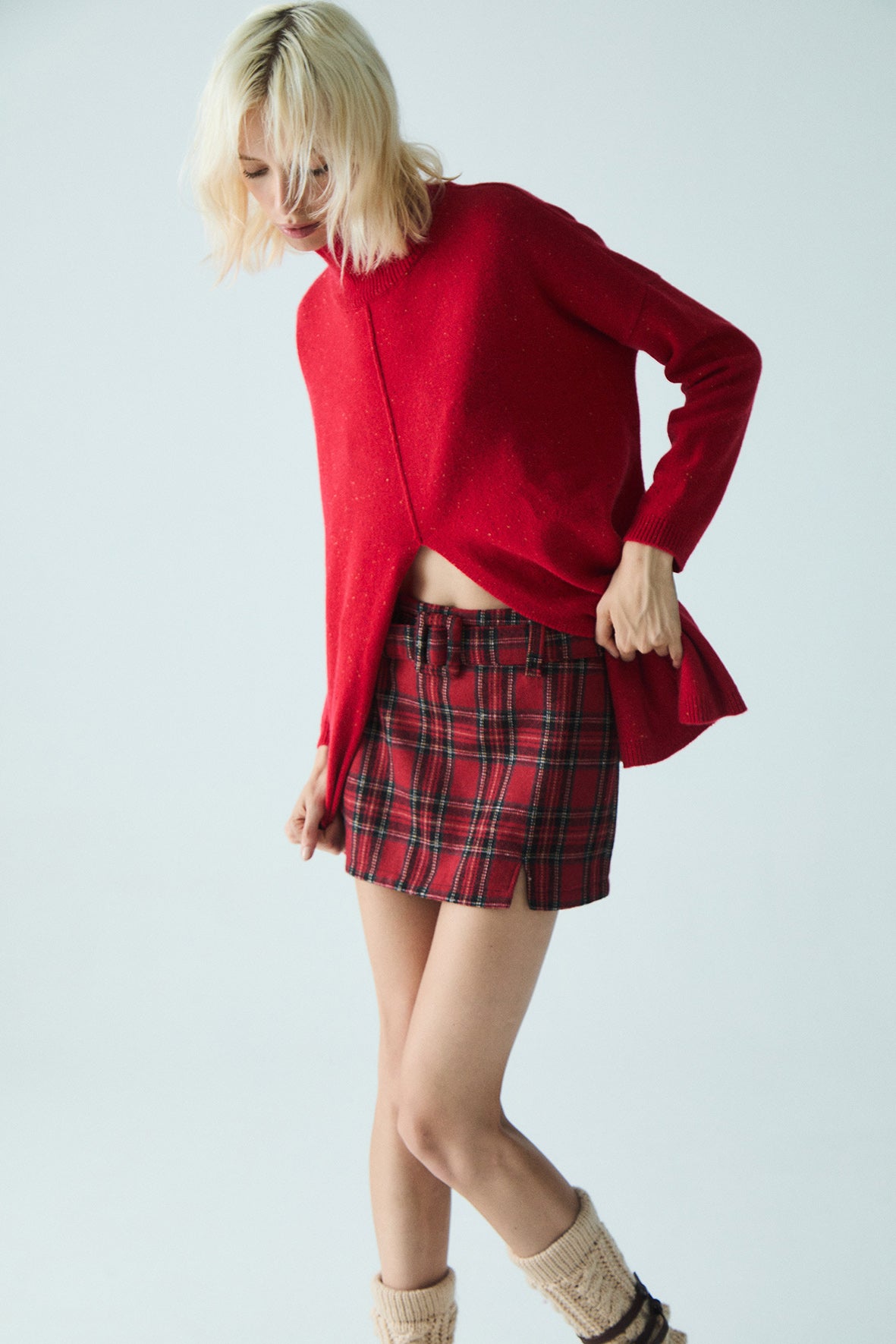 Willow Plaid Mini Skirt