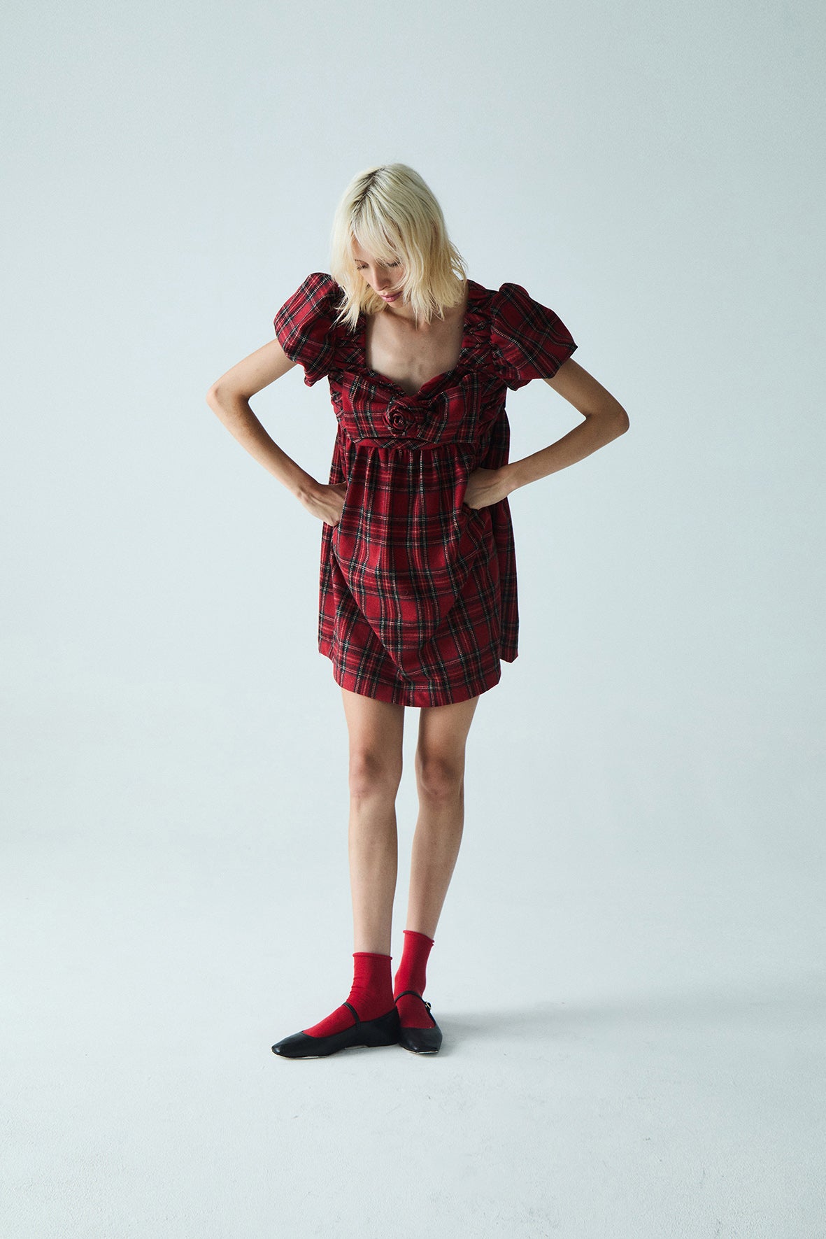 Emita Tartan Mini Dress