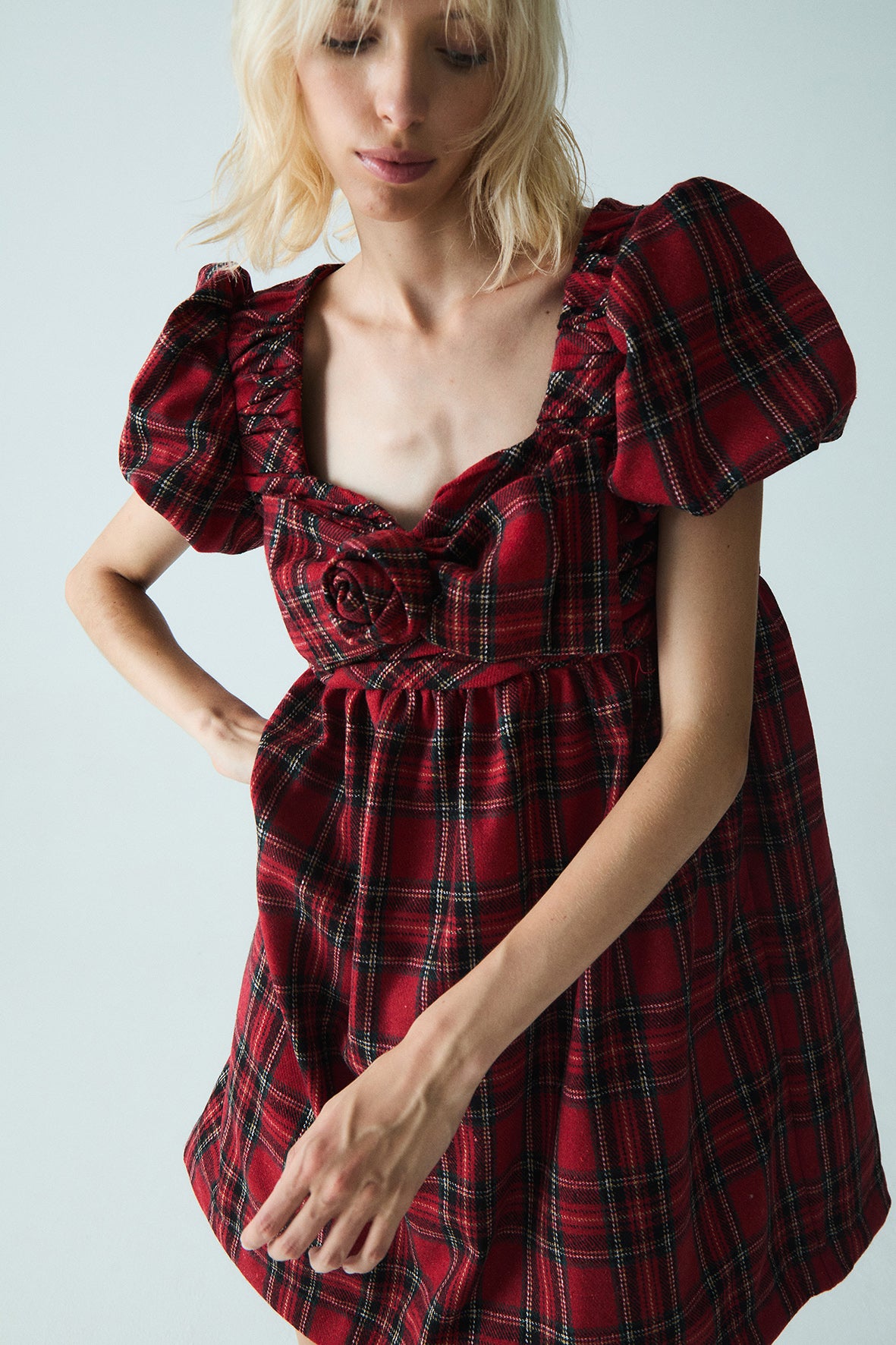 Emita Tartan Mini Dress
