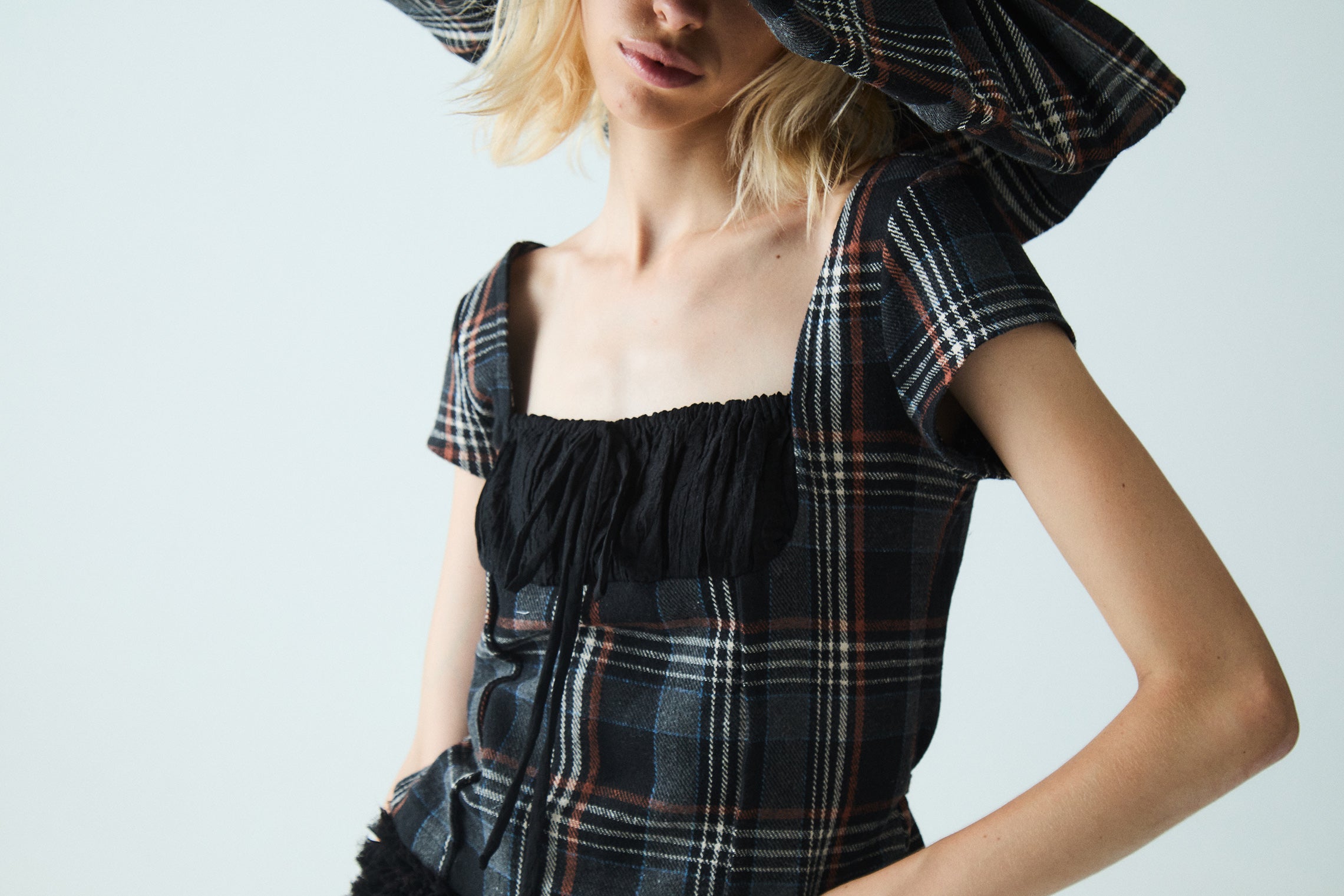 Maeva Blouse Tartan Blouse