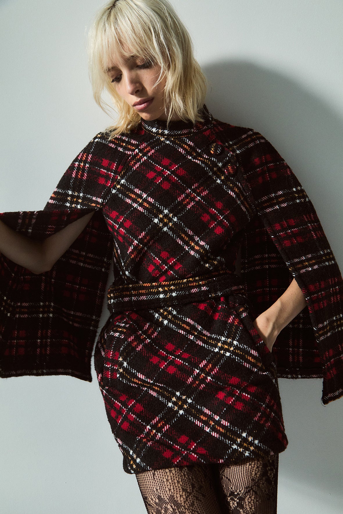 Cristel Plaid Mini Dress
