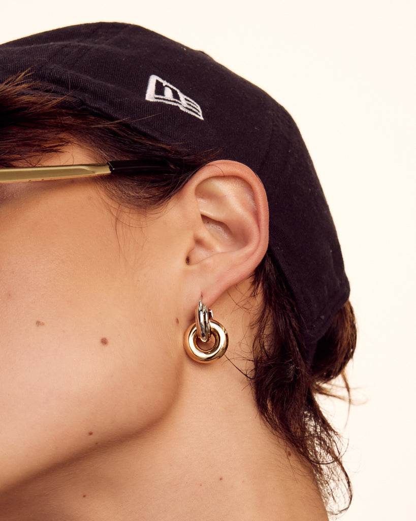 Two-Tone Interlock Hoops