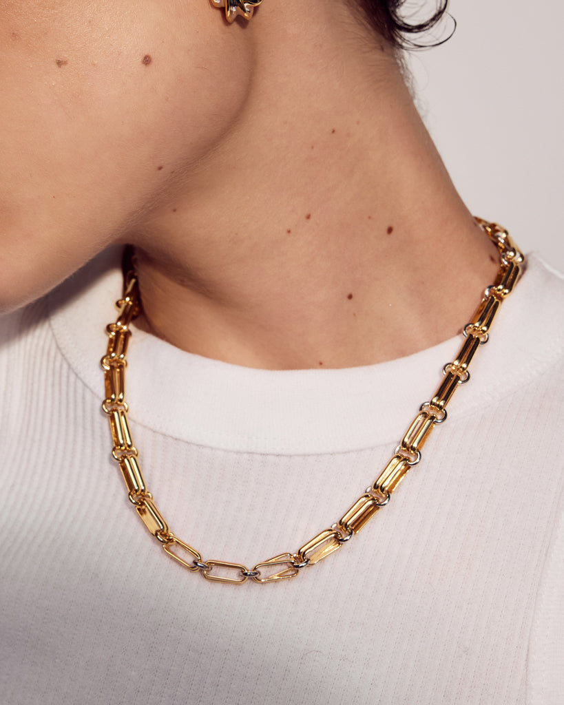 Dalia Two-Tone Chain Necklace