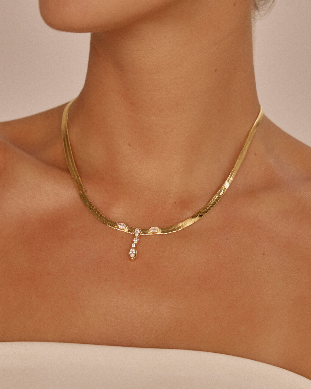 The Bianca Drop Necklace