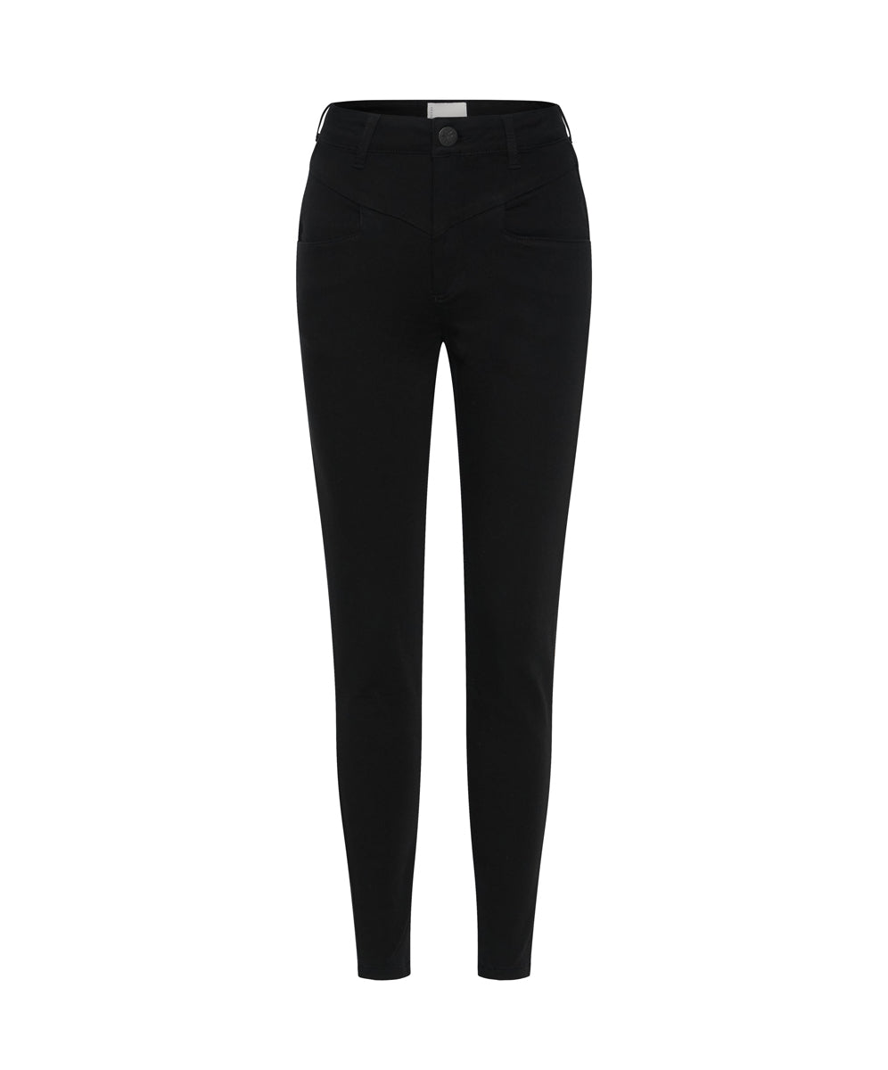 Preachers High Waist Skinny Stretch Denim Jeans - Jett Black