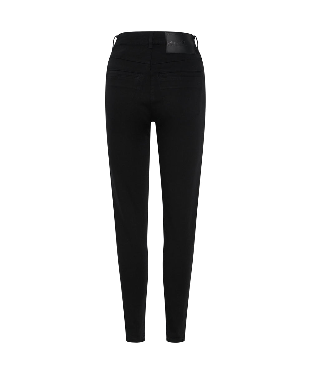 Preachers High Waist Skinny Stretch Denim Jeans - Jett Black