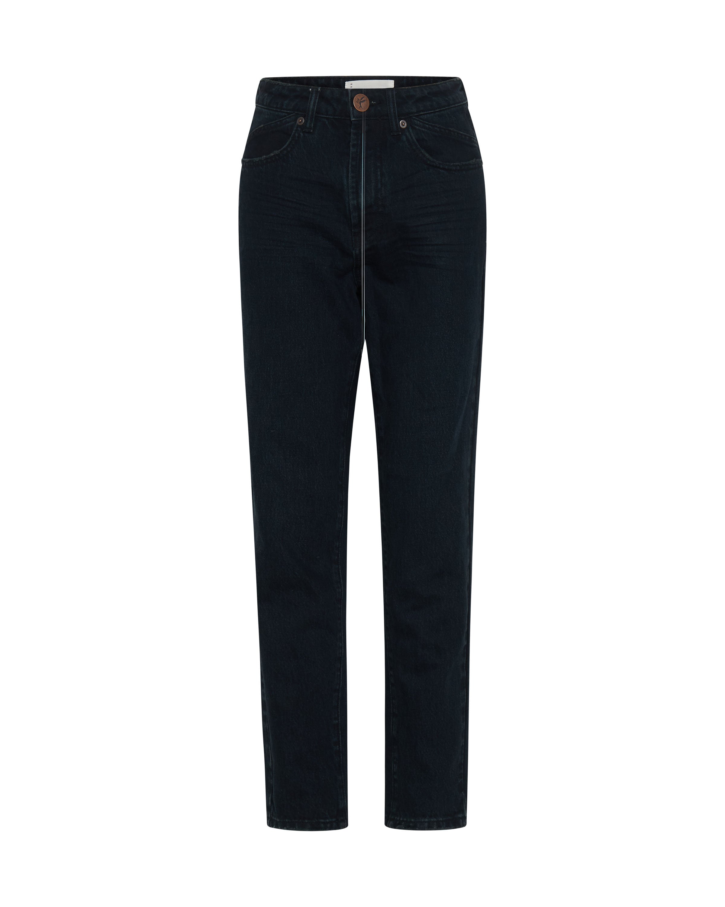 Legends High Waist Mom Fit Denim Jeans - Fox Black