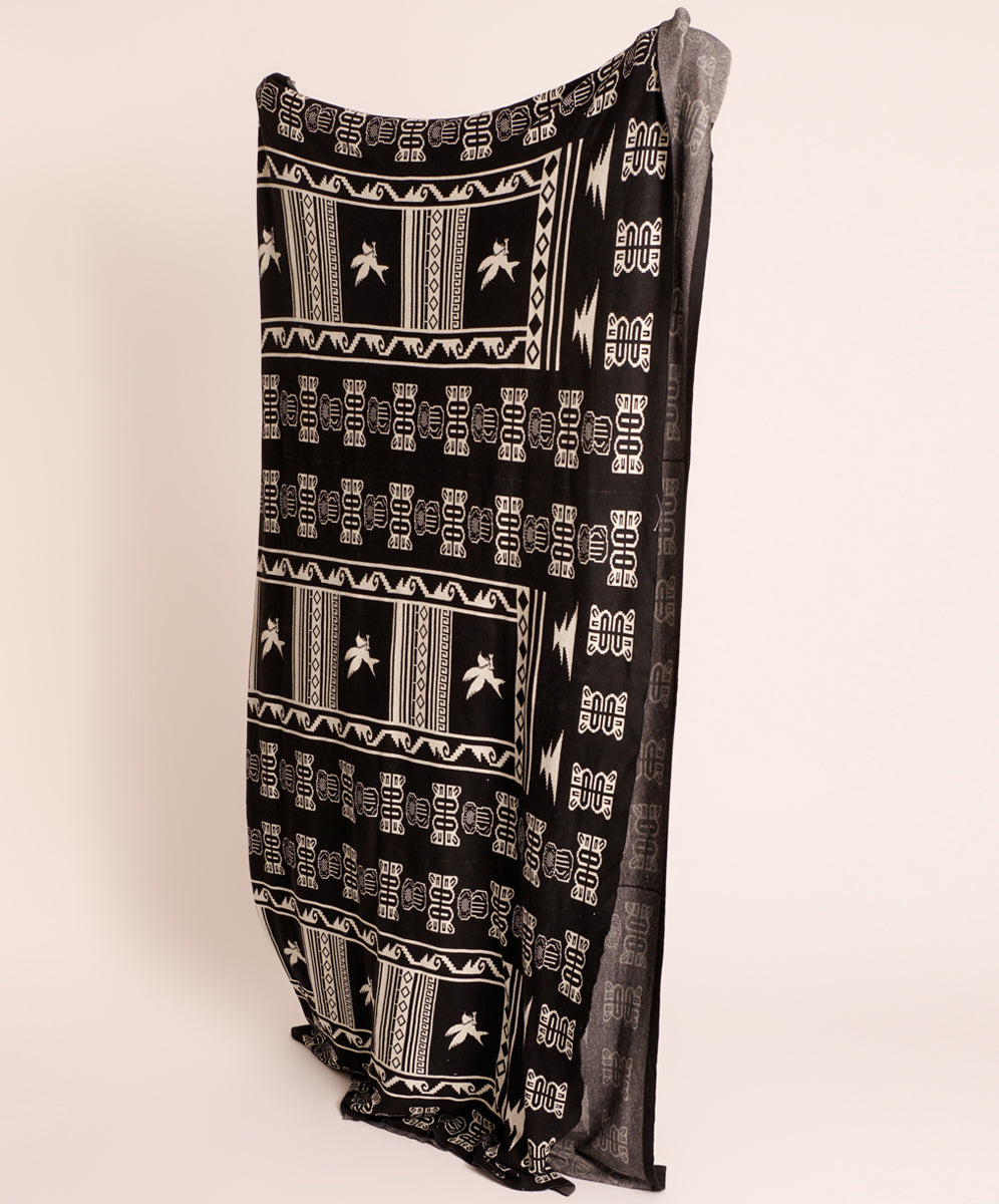 The Bower Knitted Blanket - Black