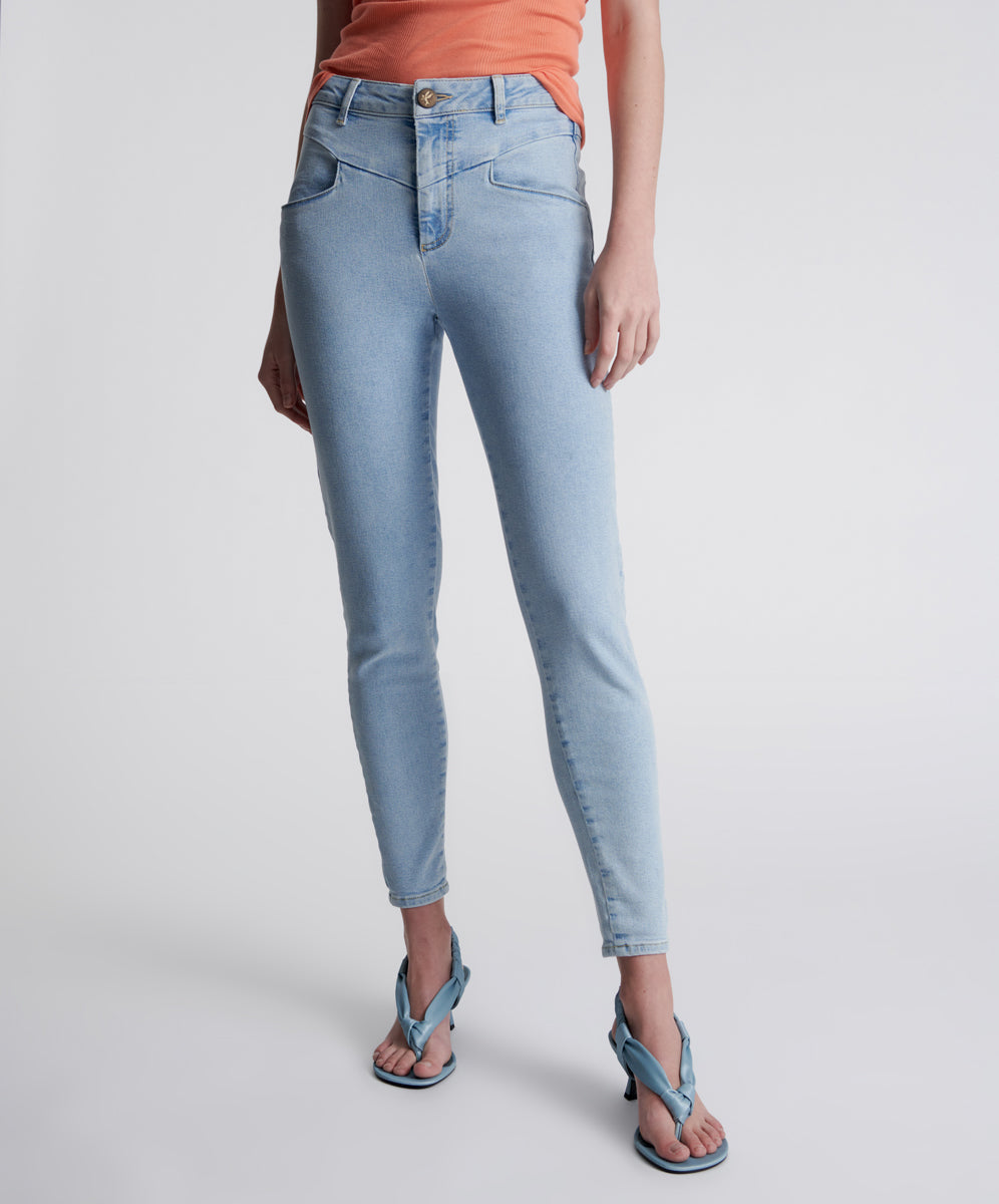 BEST BLUE PREACHERS HIGH WAIST SKINNY JEANS